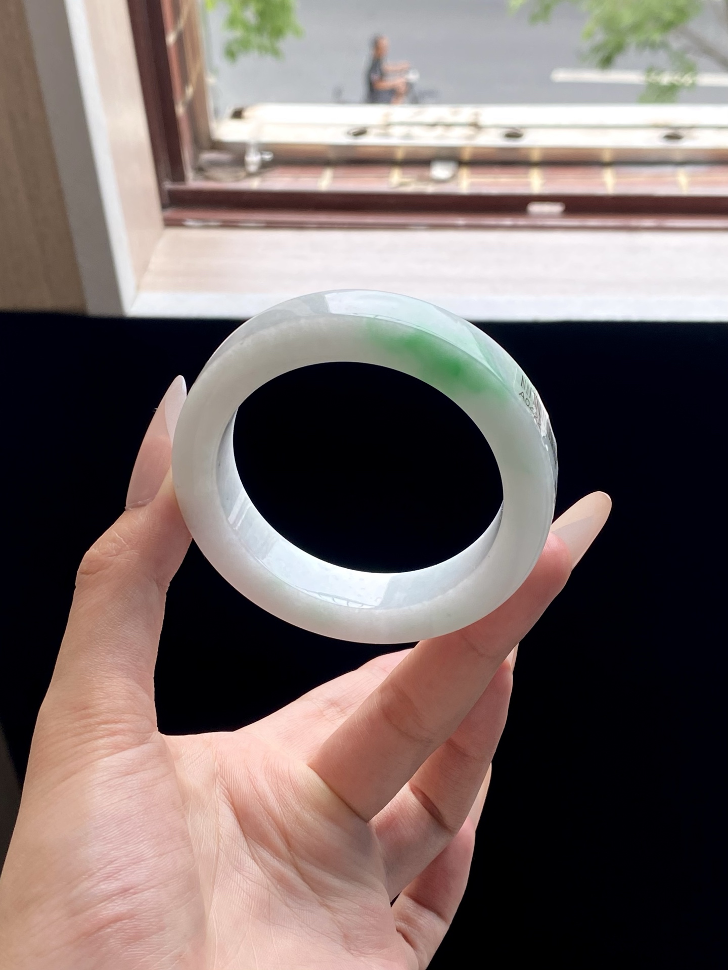 白底青镯胚，A0422-7，⭕️75-56-12.5-9，可做56～59正圈