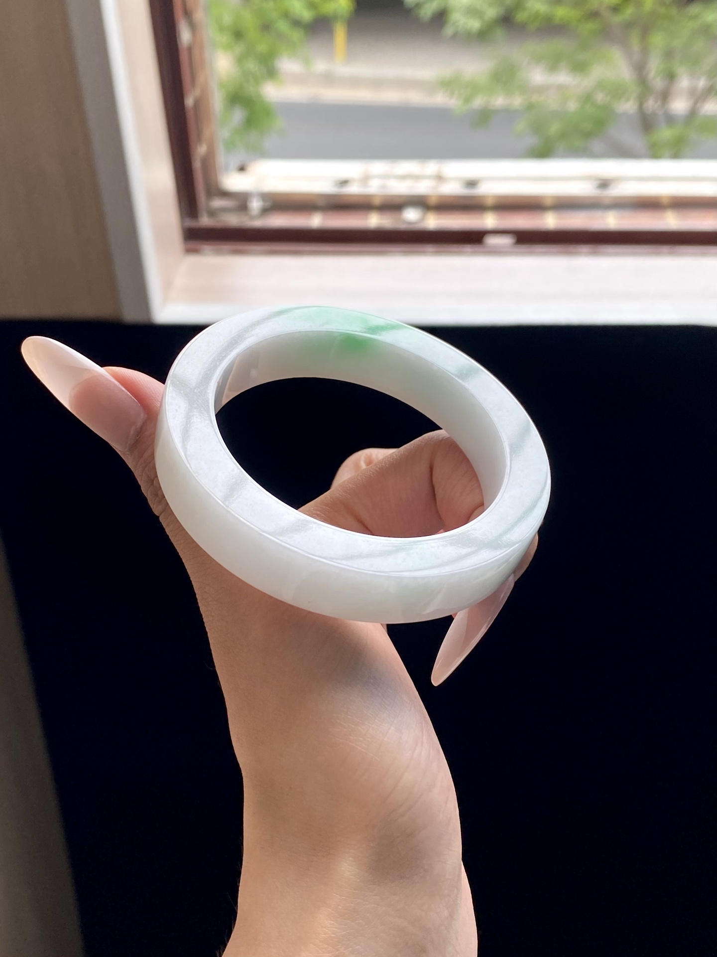 白底青镯胚，A0422-7，⭕️75-56-12.5-9，可做56～59正圈