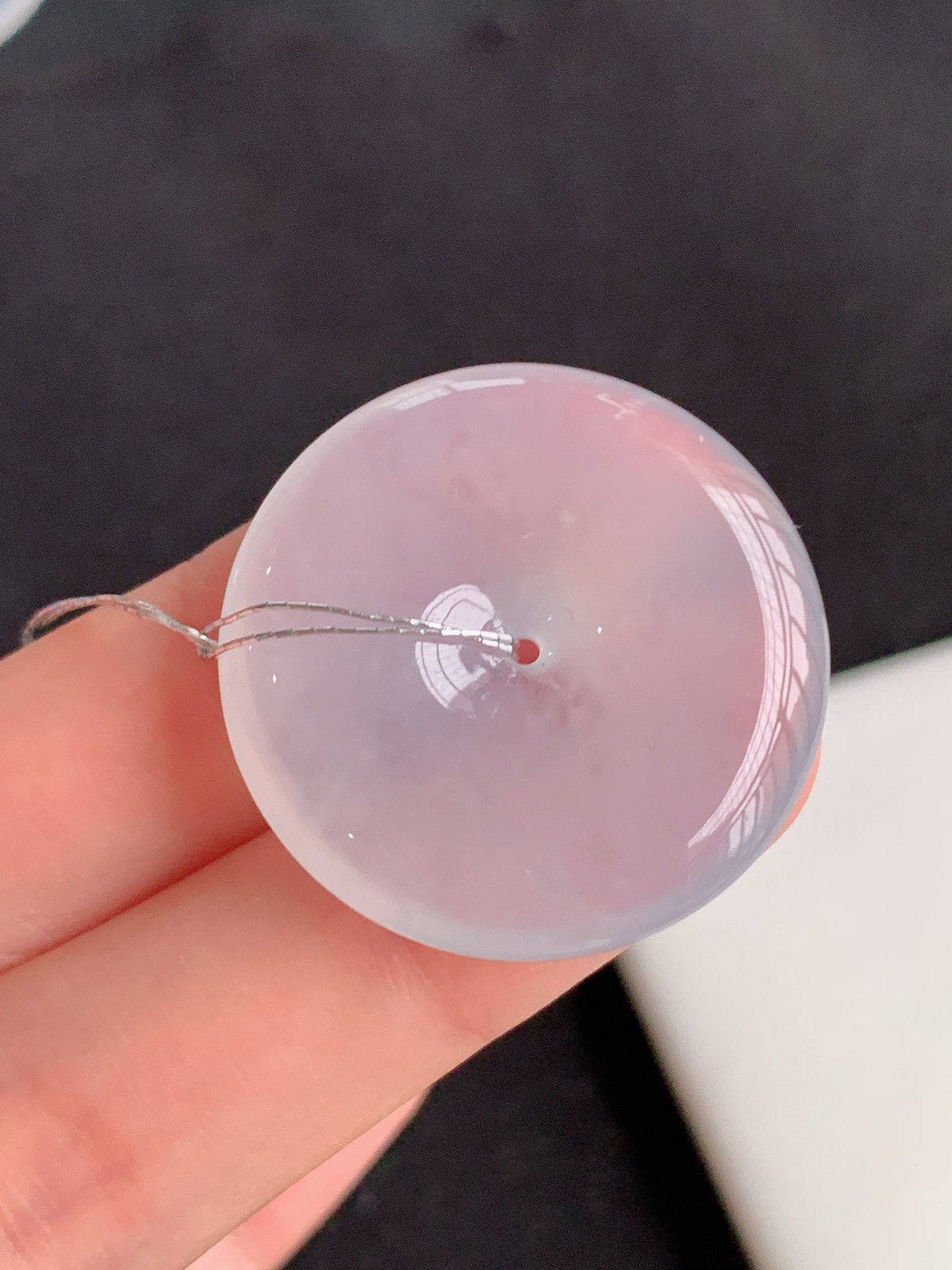 【冰种平安扣】
裸石尺寸：29/5.6..