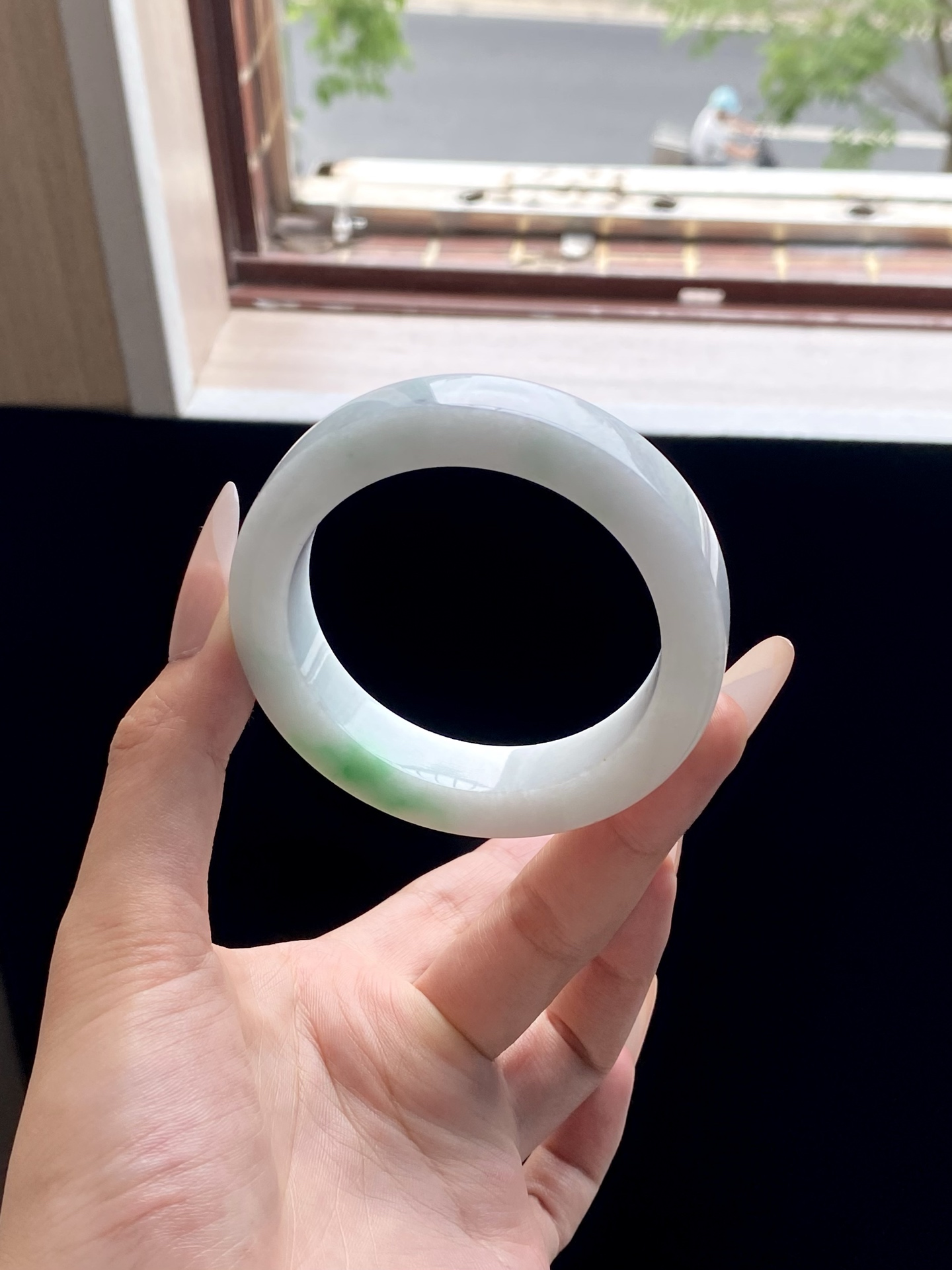 白底青镯胚，A0422-7，⭕️75-56-12.5-9，可做56～59正圈