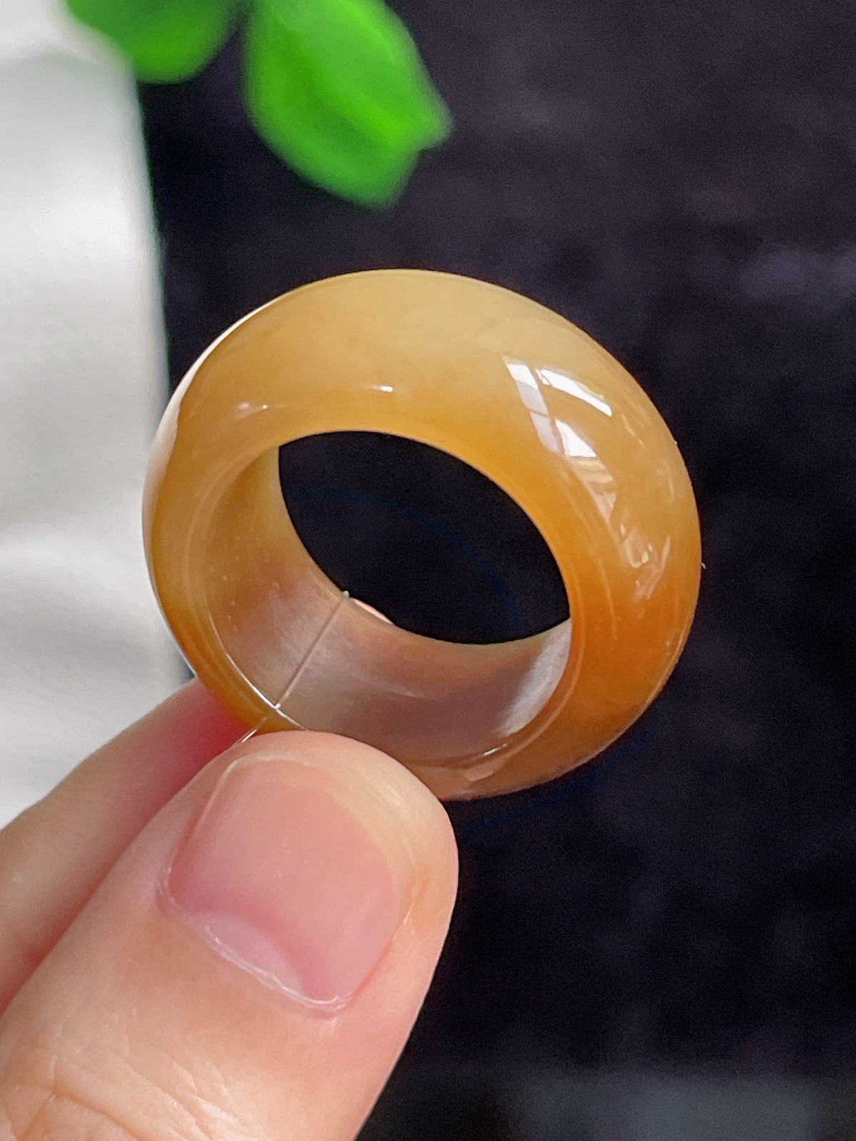 和田玉糖玉指环