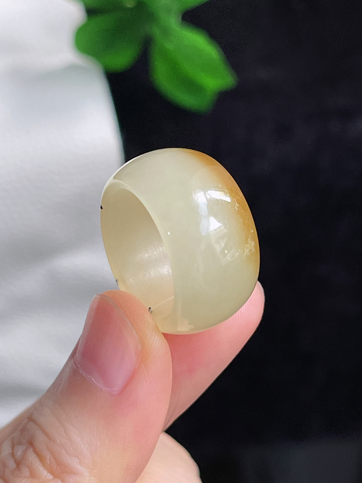 和田玉糖玉指环