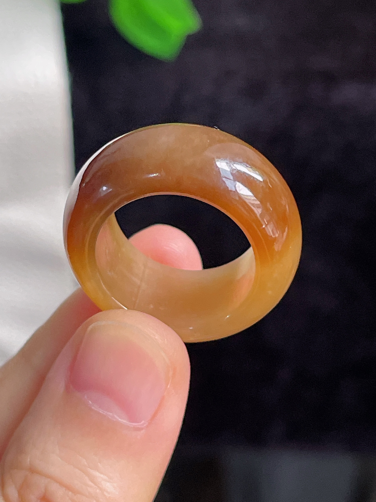 和田玉糖玉指环