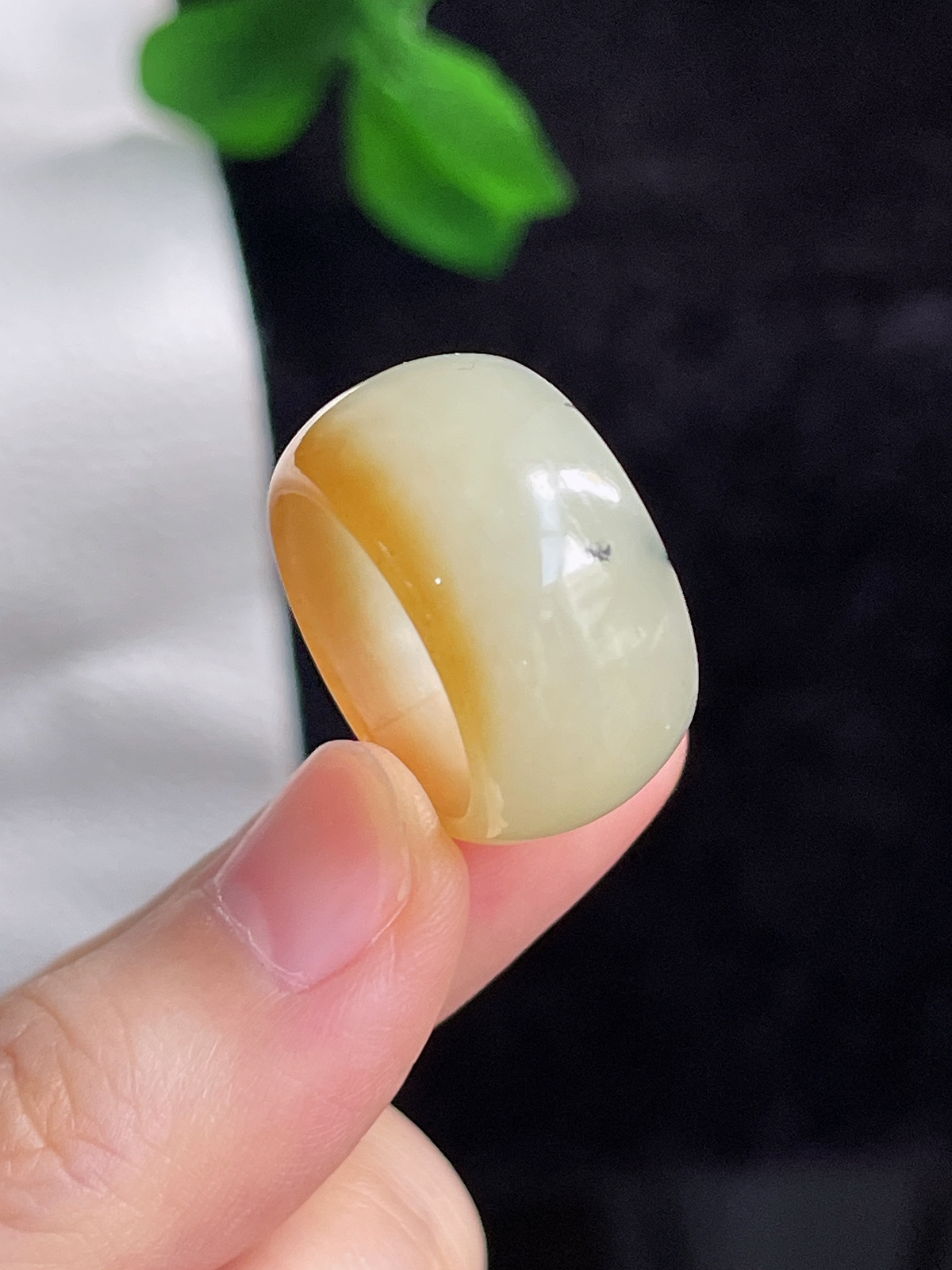 和田玉糖玉指环