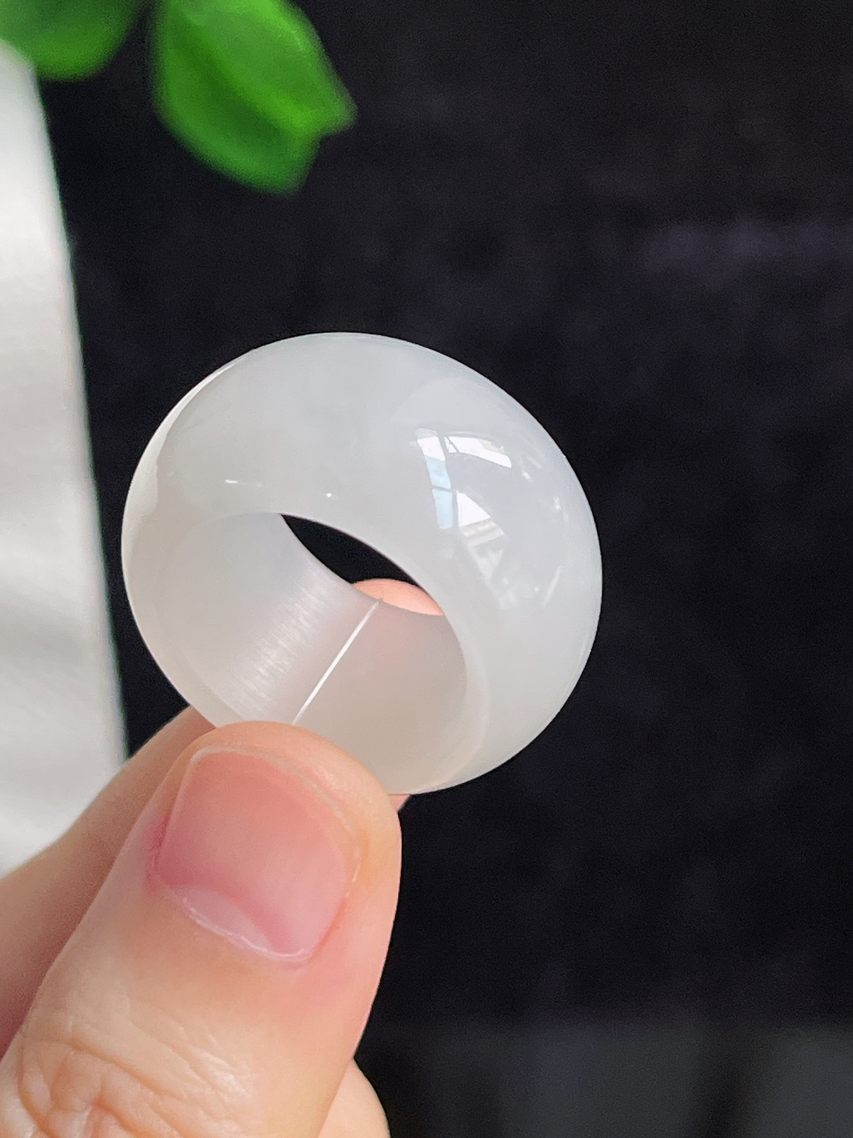 和田玉白玉指环