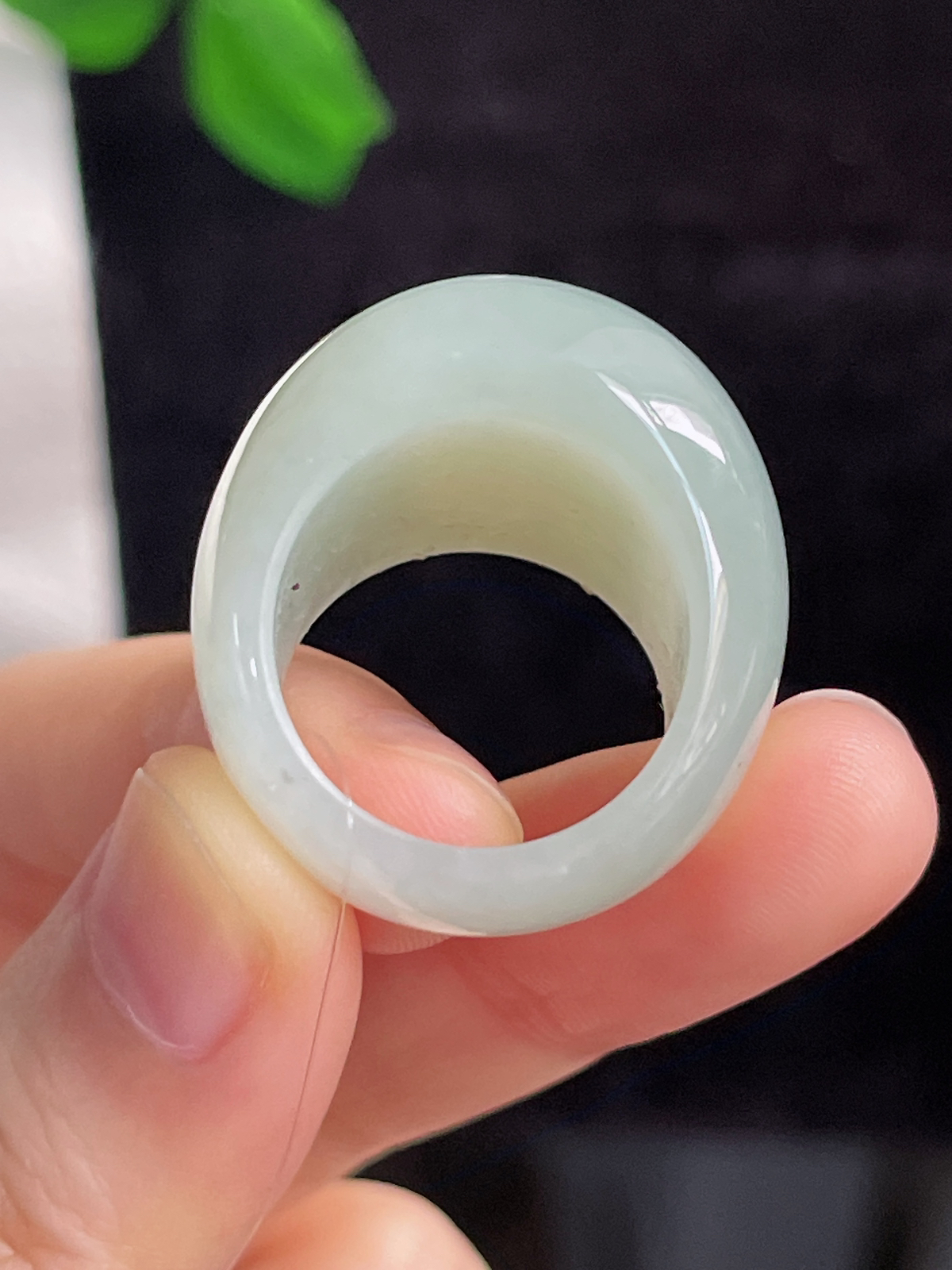 和田玉馒头指环