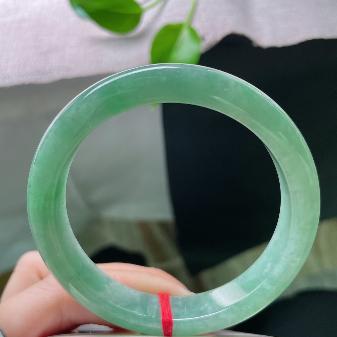 59/11.6/8.2，绿底正圈，水头好，满色青翠，种老，自带氧气感，无裂，ss48762a