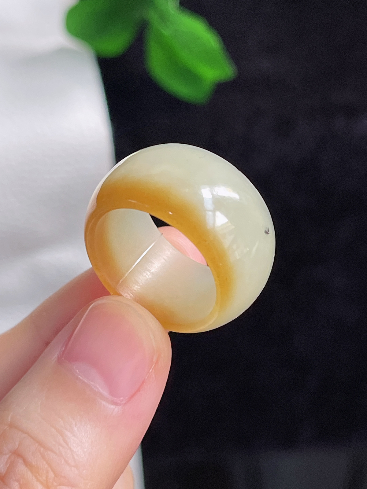 和田玉糖玉指环