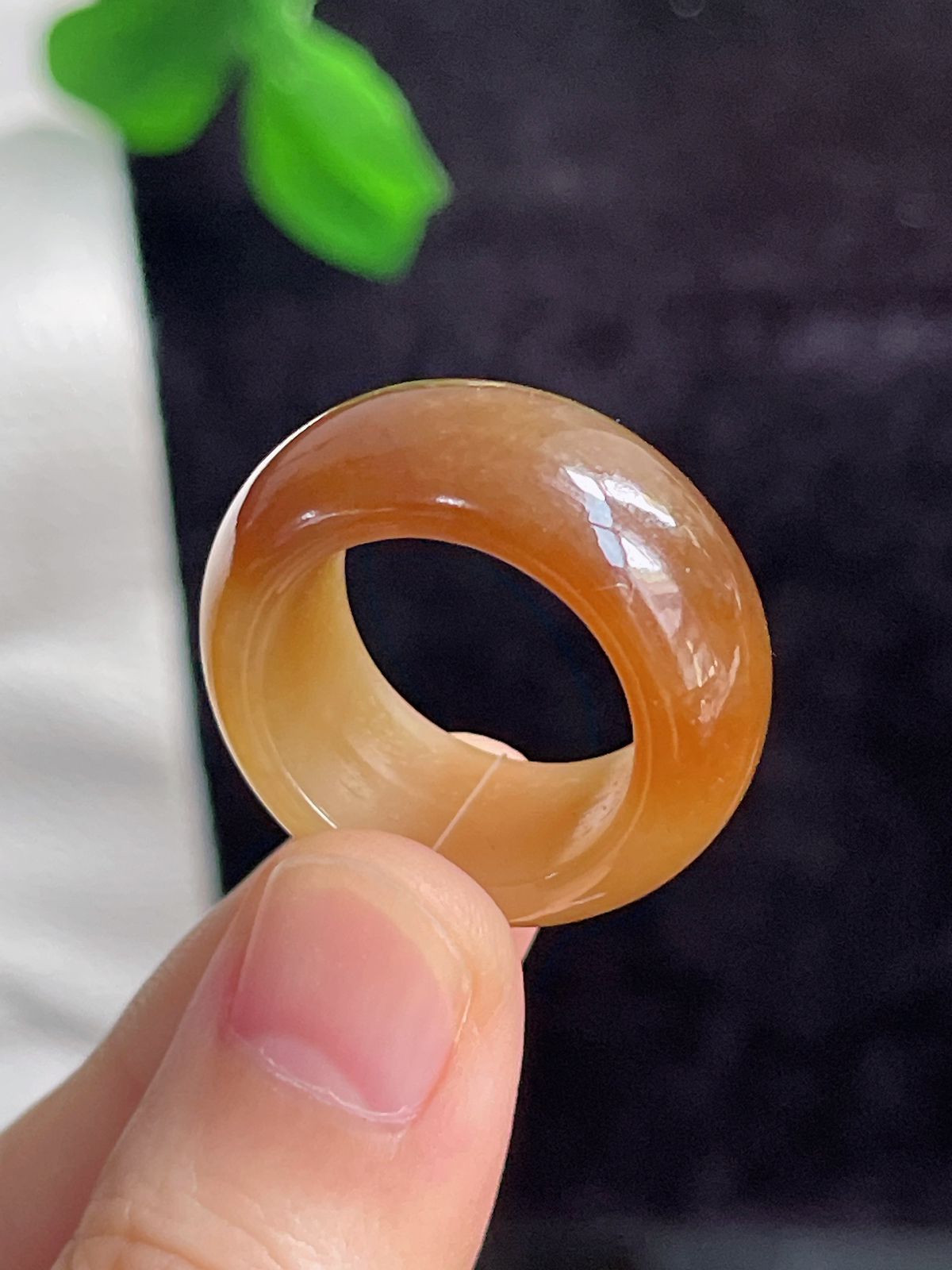 和田玉糖玉指环