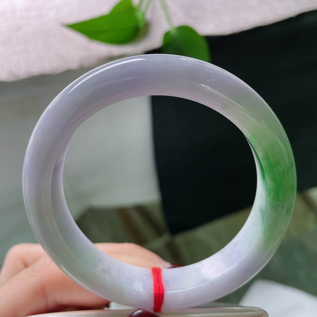 57/12.4/9春彩正圈，干净，紫是夜的序曲，绿是昼的余韵。有棉线，ss51073a