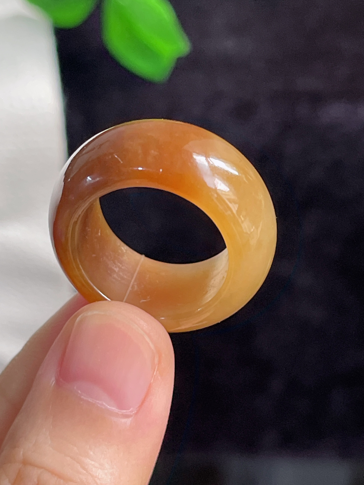 和田玉糖玉指环