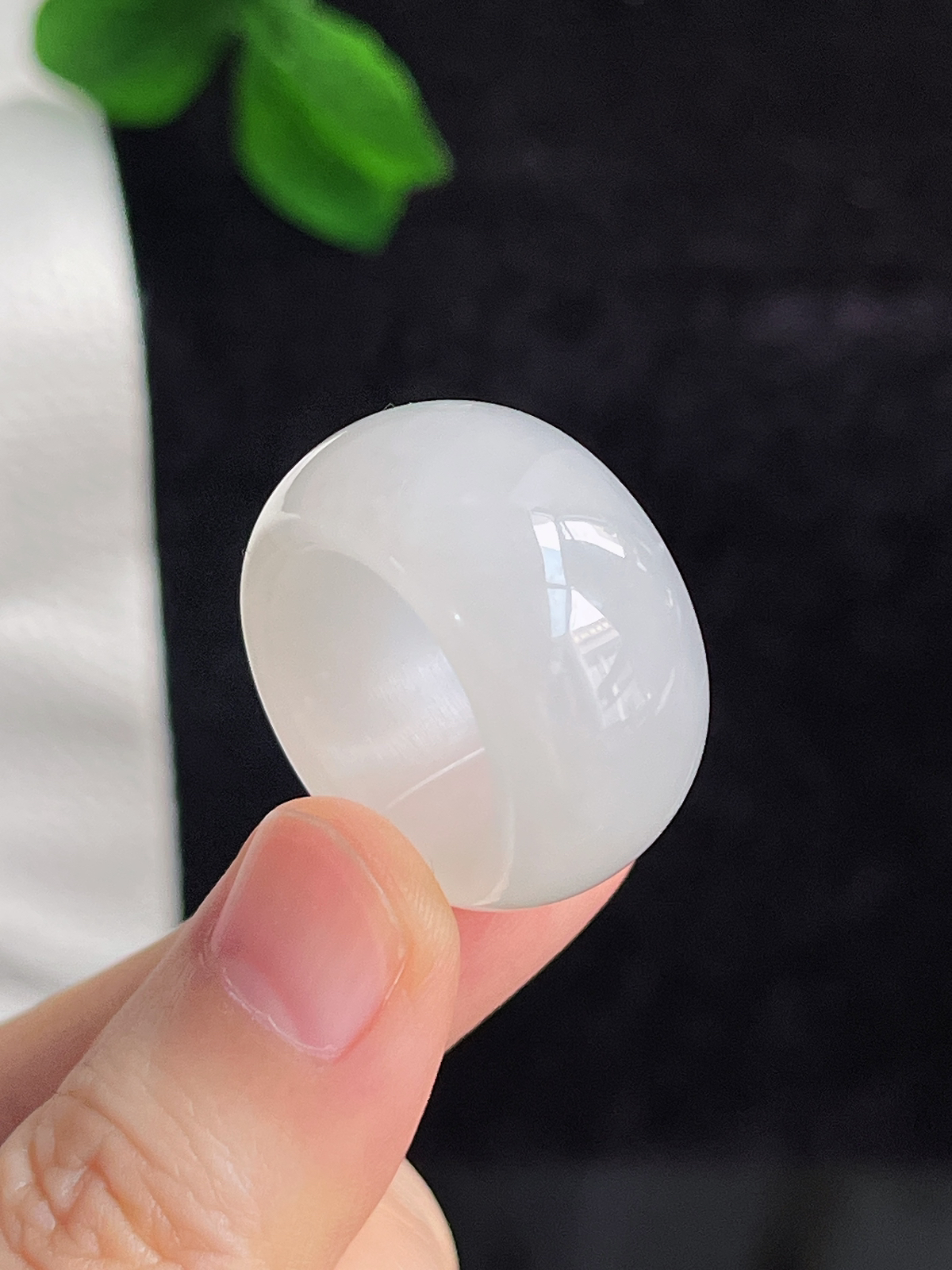 和田玉白玉指环