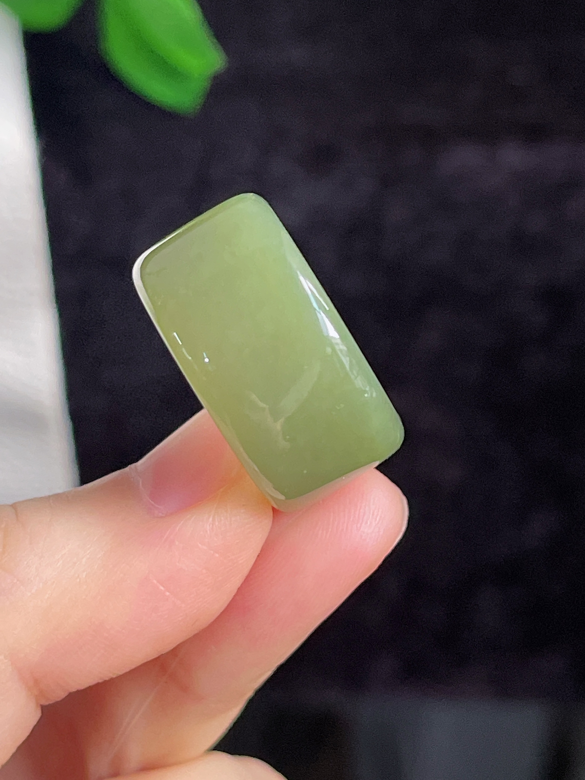 和田玉宽版指环