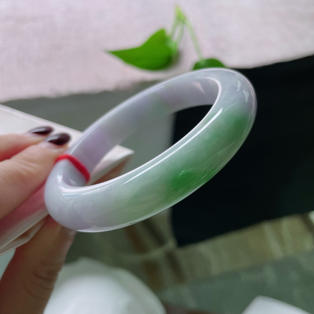 57/12.4/9春彩正圈，干净，紫是夜的序曲，绿是昼的余韵。有棉线，ss51073a