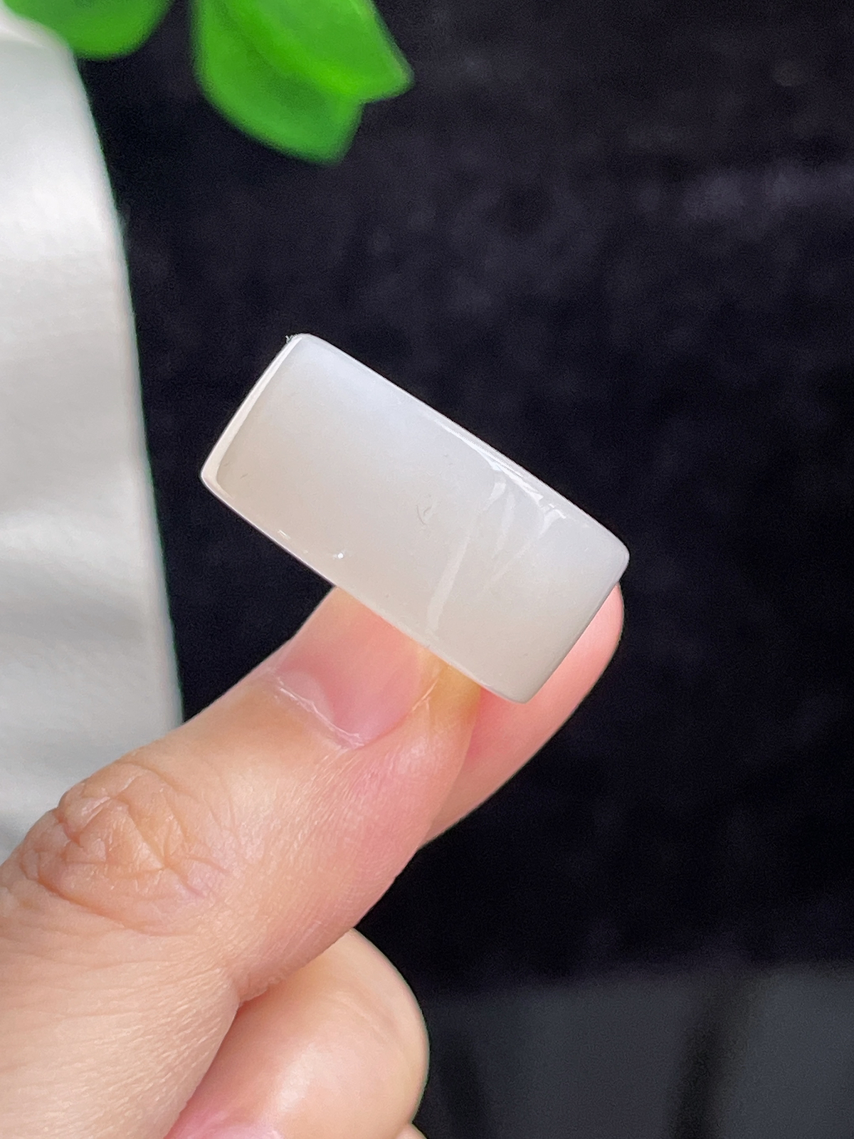 和田玉白玉指环