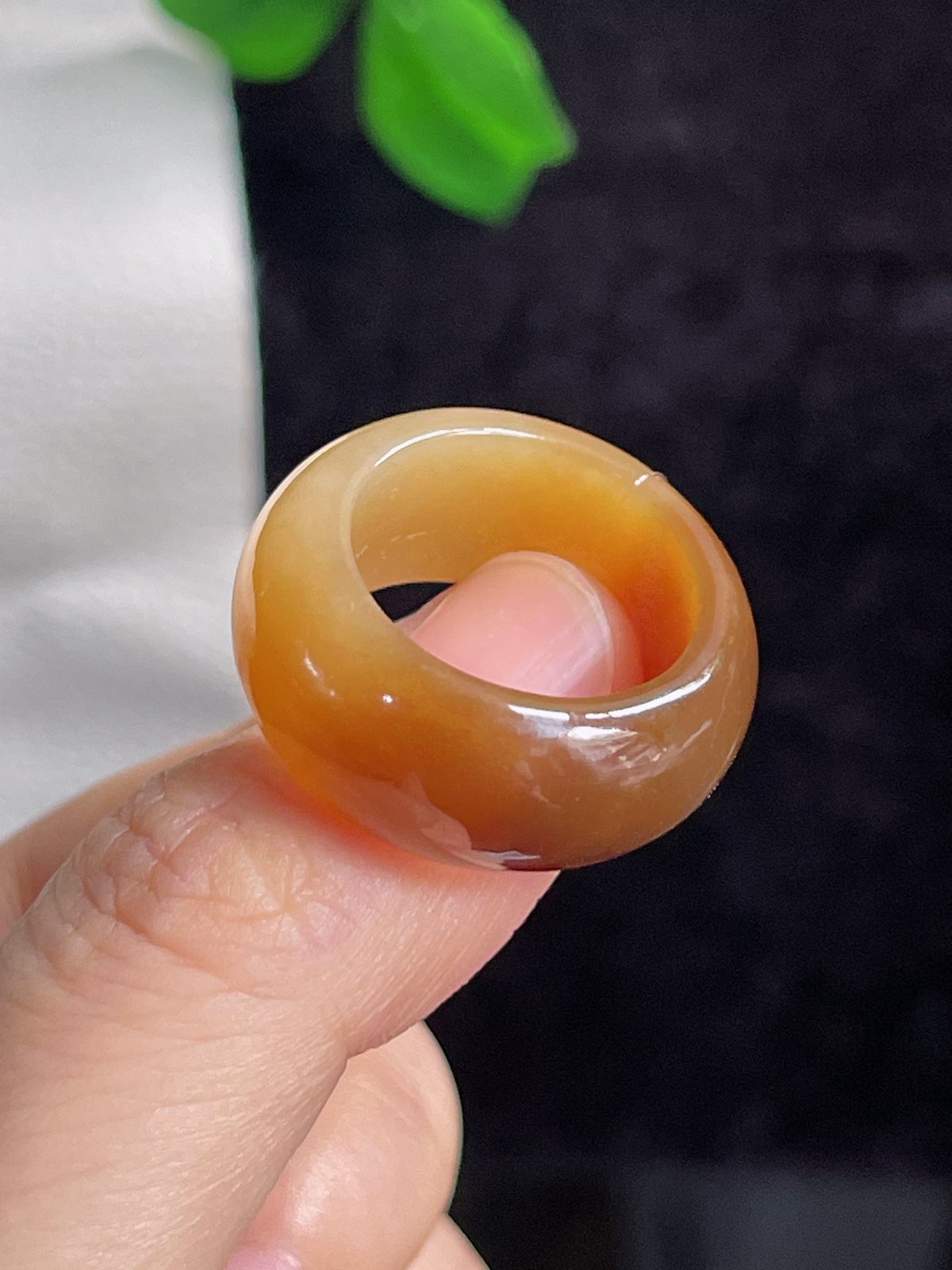 和田玉糖玉指环