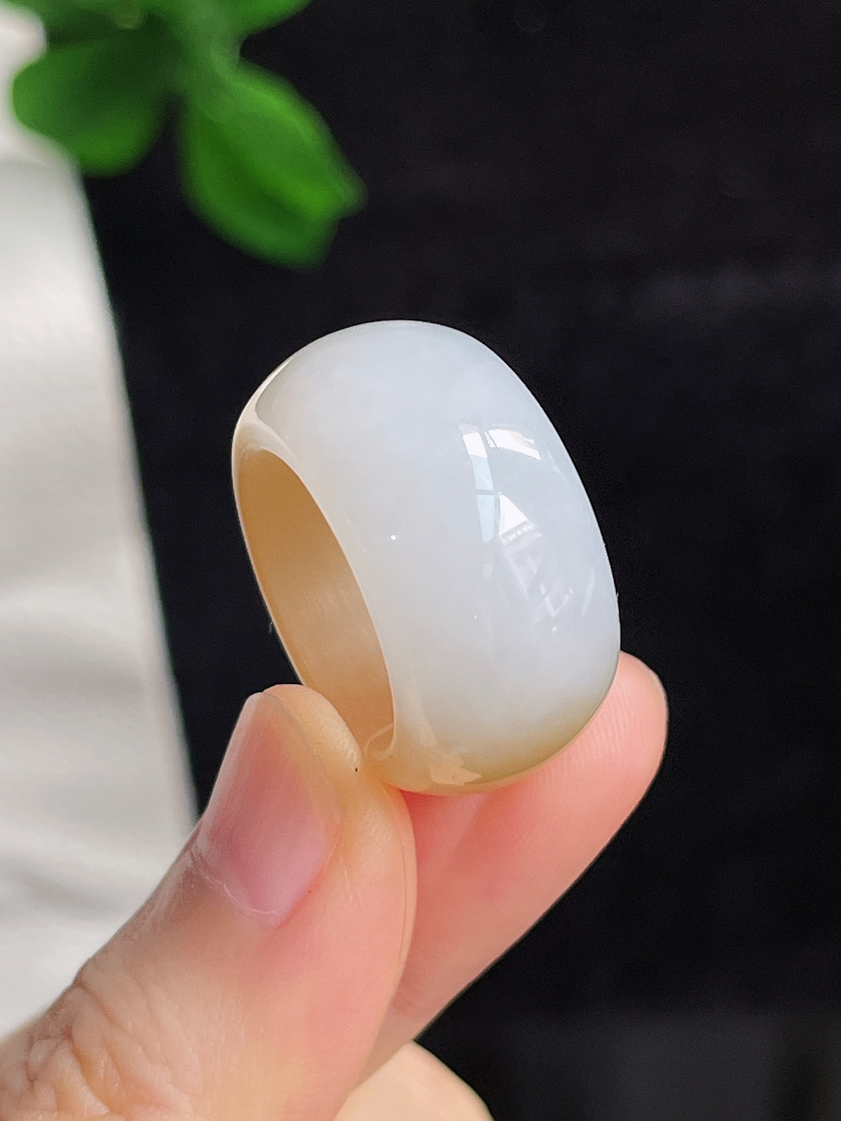 和田玉糖玉指环