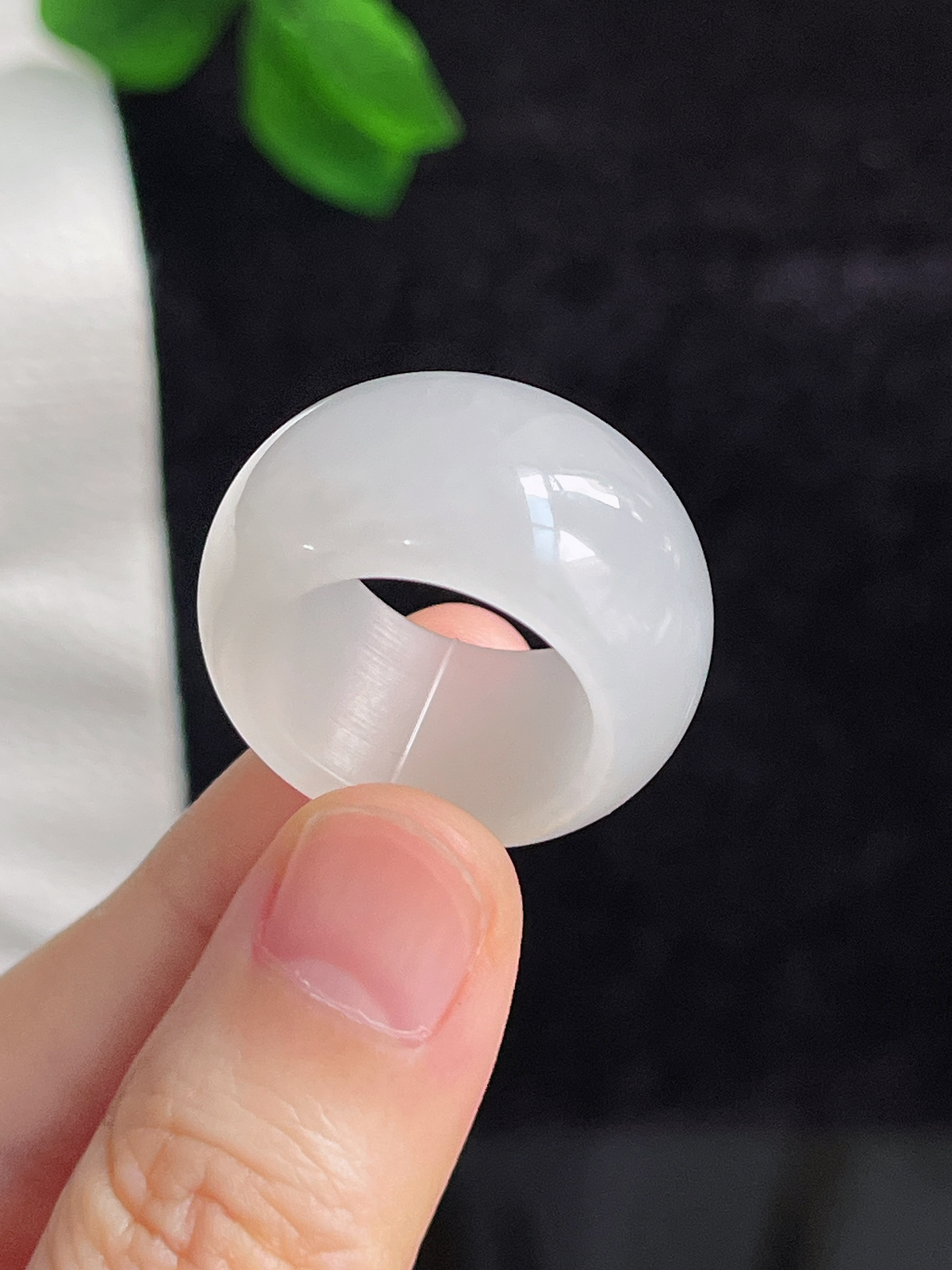 和田玉白玉指环