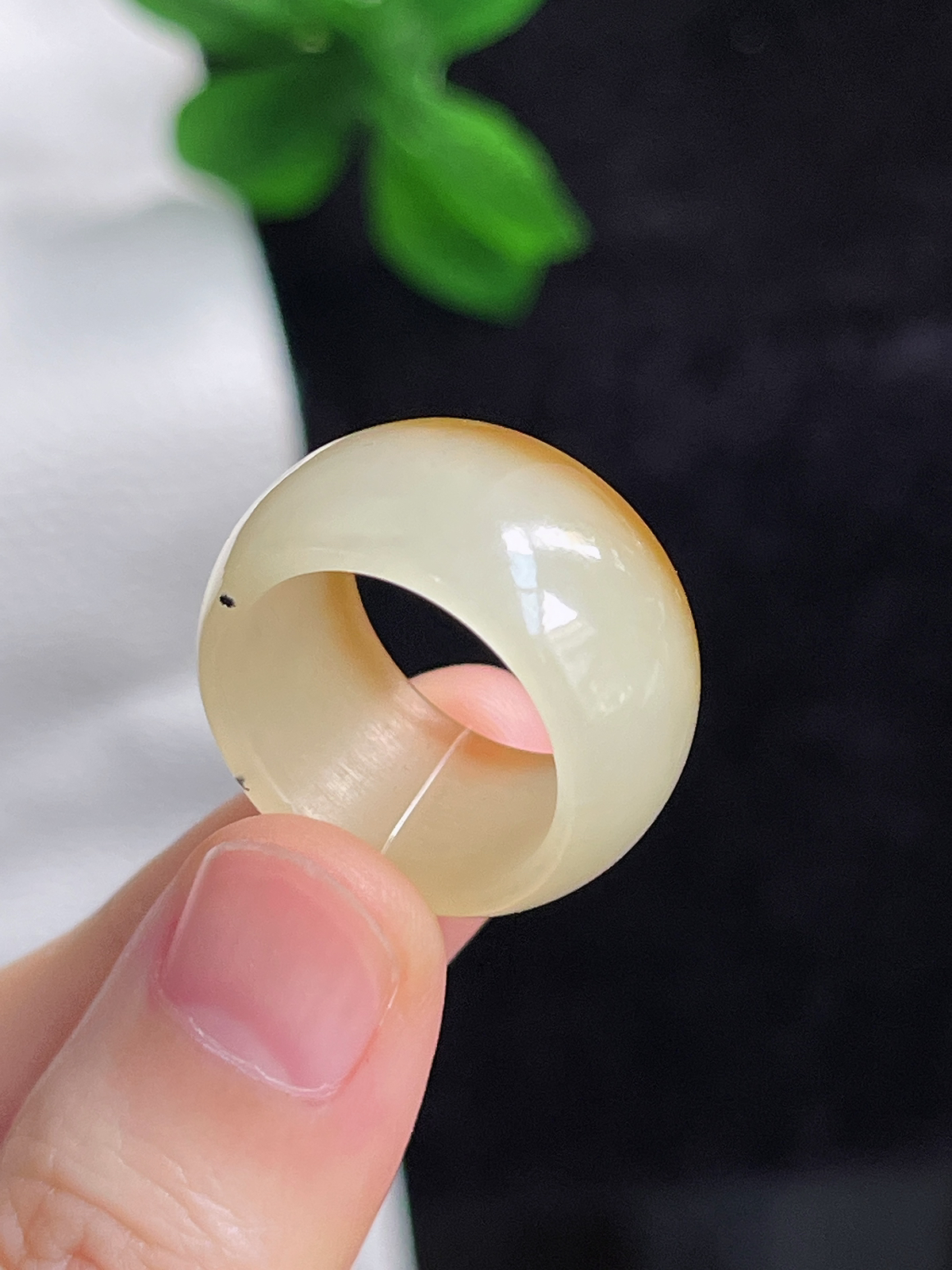 和田玉糖玉指环