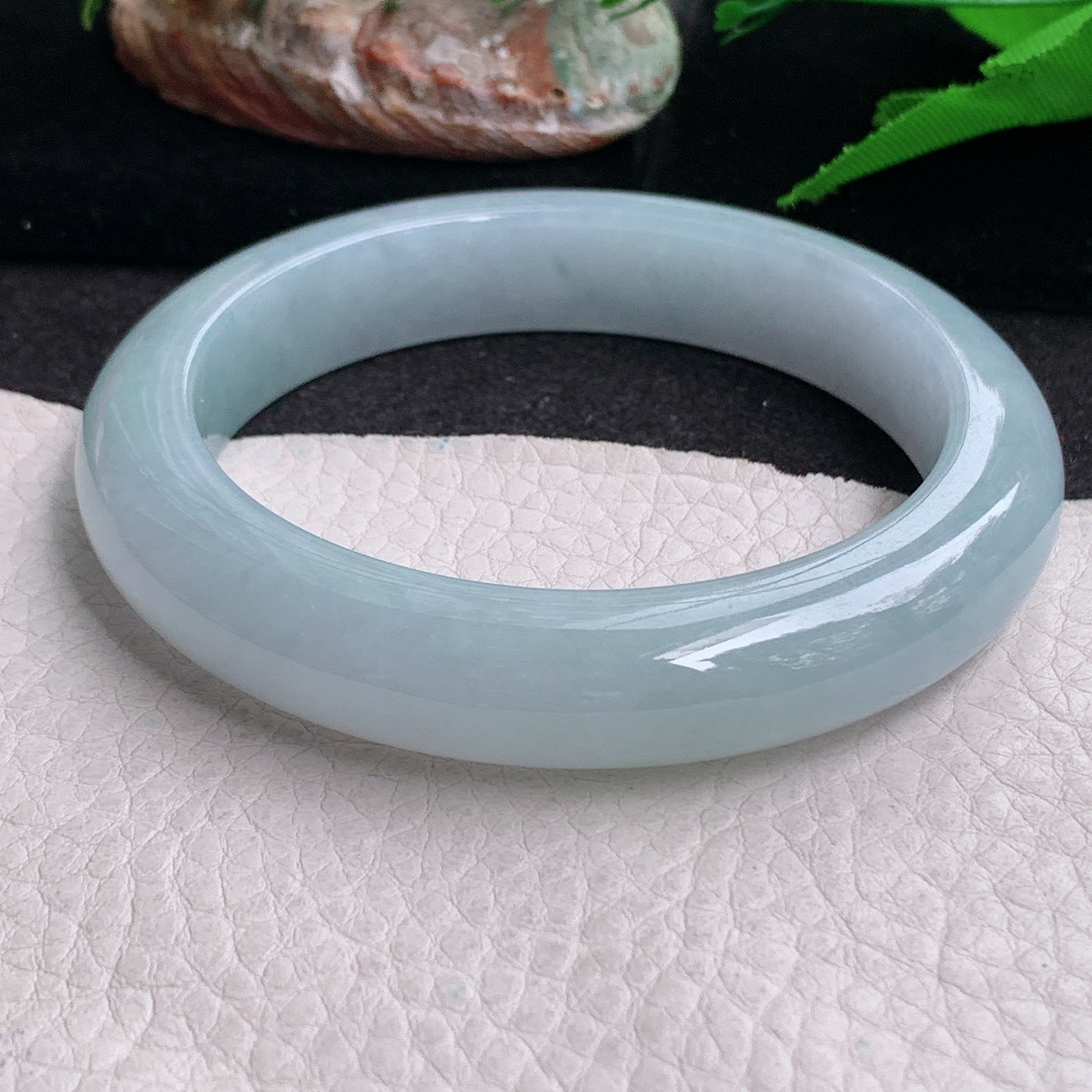 ee实拍59.5*12.3*9.5平安镯 缅甸翡翠a货手镯蓝紫大气女款正圈玉镯子