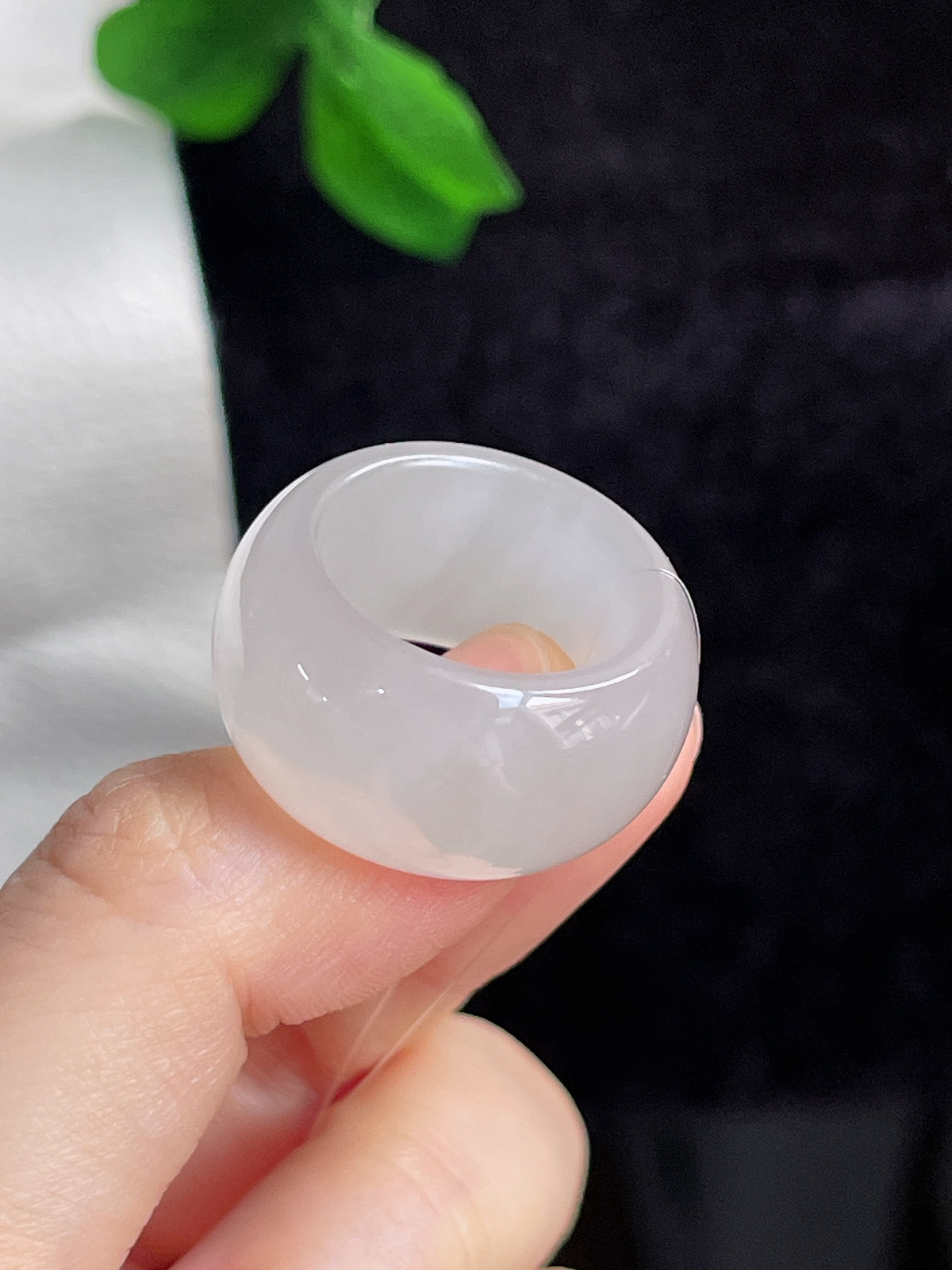 和田玉白玉指环