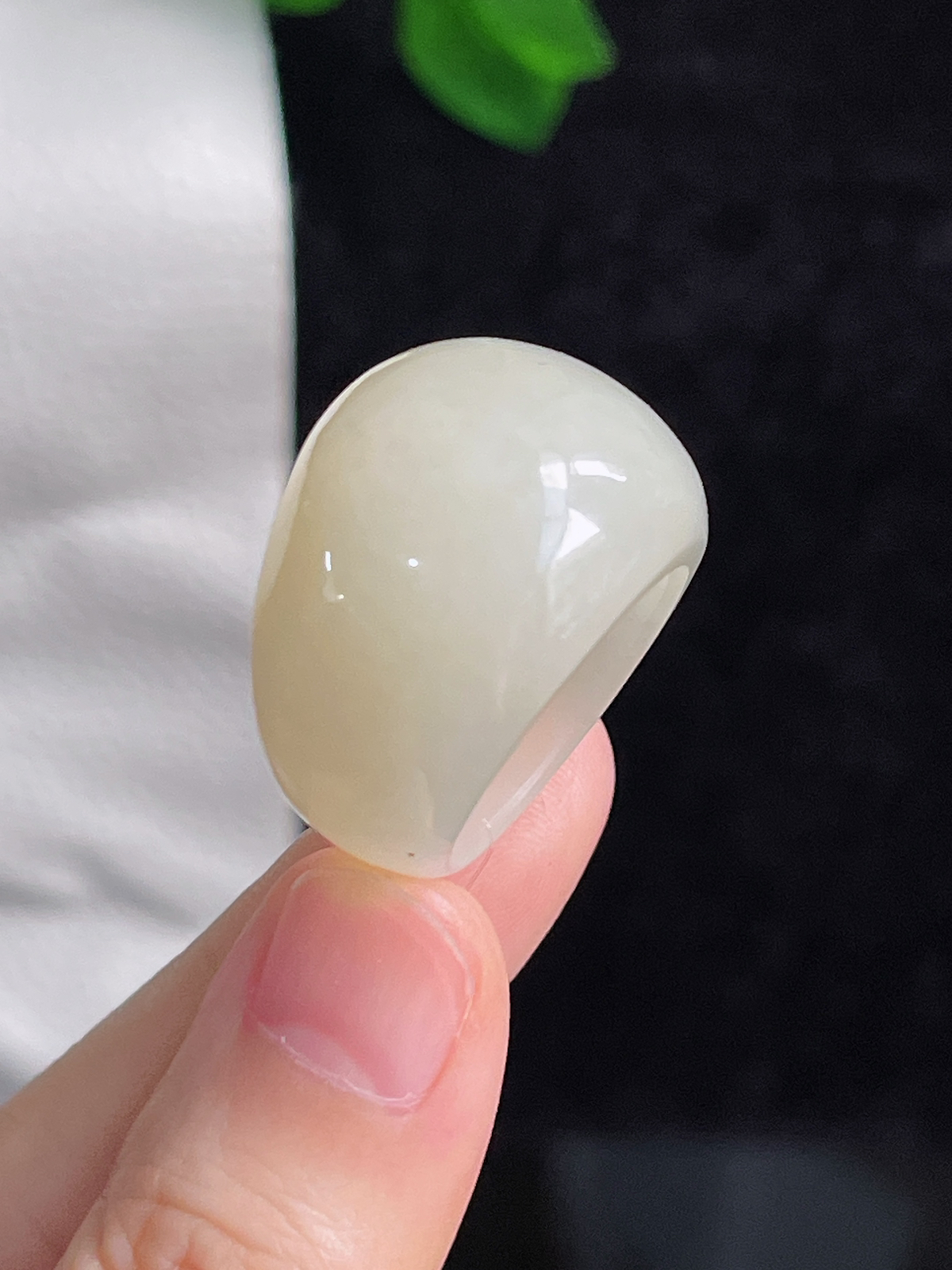 和田玉馒头指环