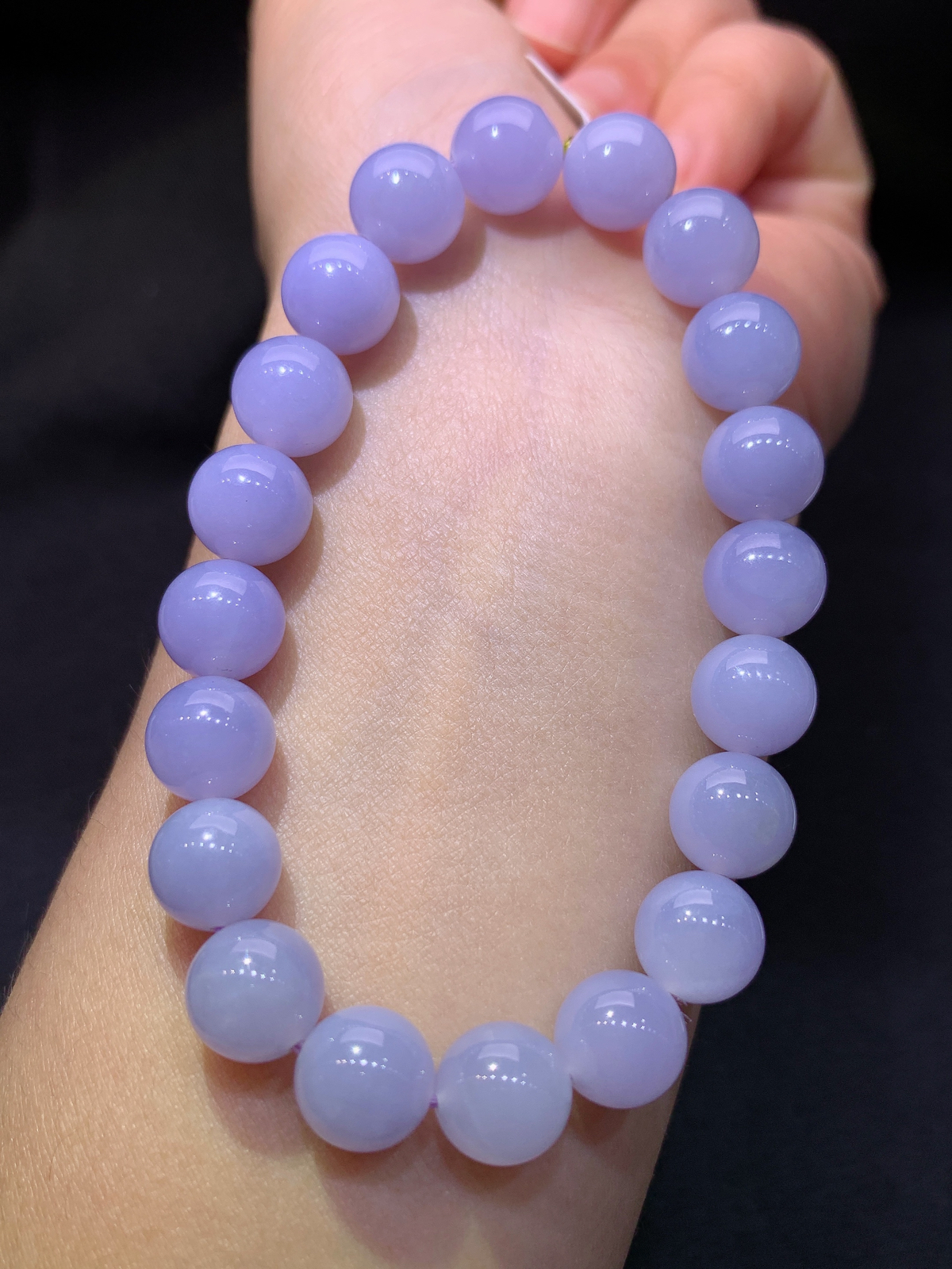 紫罗兰圆珠手串，手链，温润细腻，颜色鲜艳，Xli 尺寸9.5