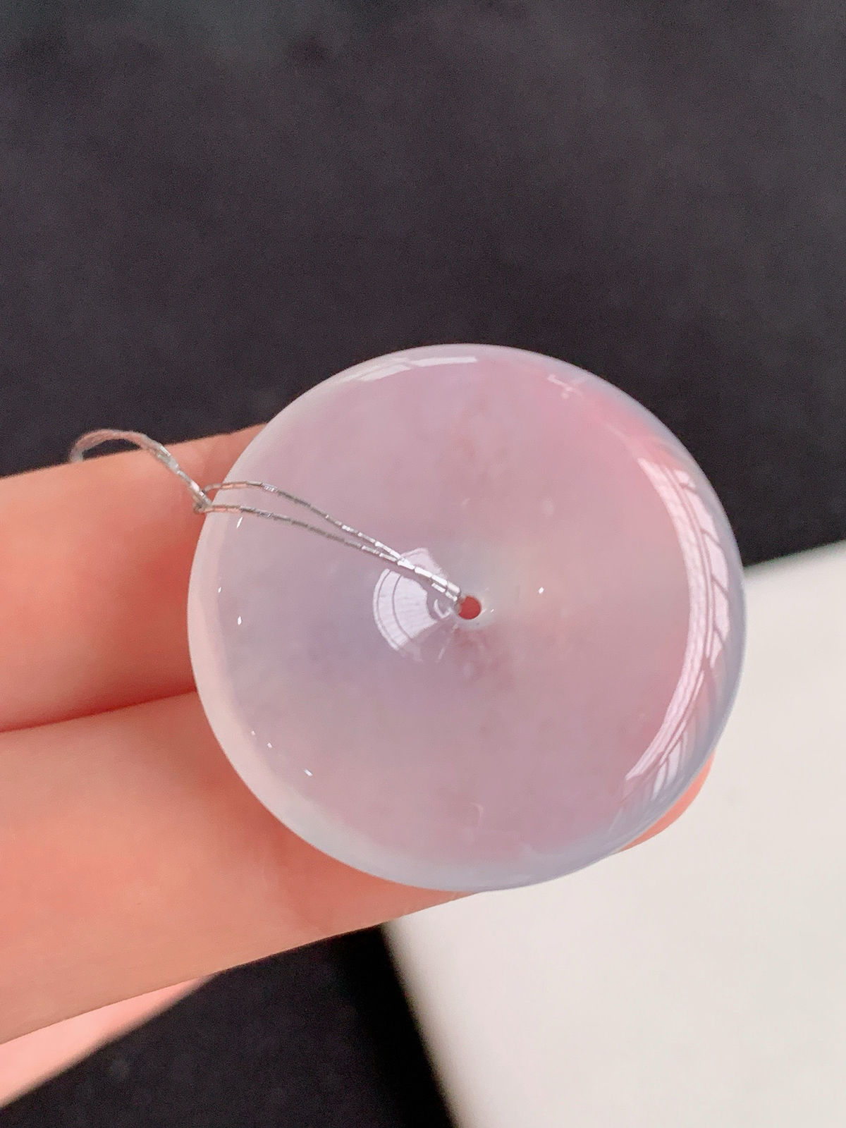 【冰种平安扣】
裸石尺寸：29/5.6..