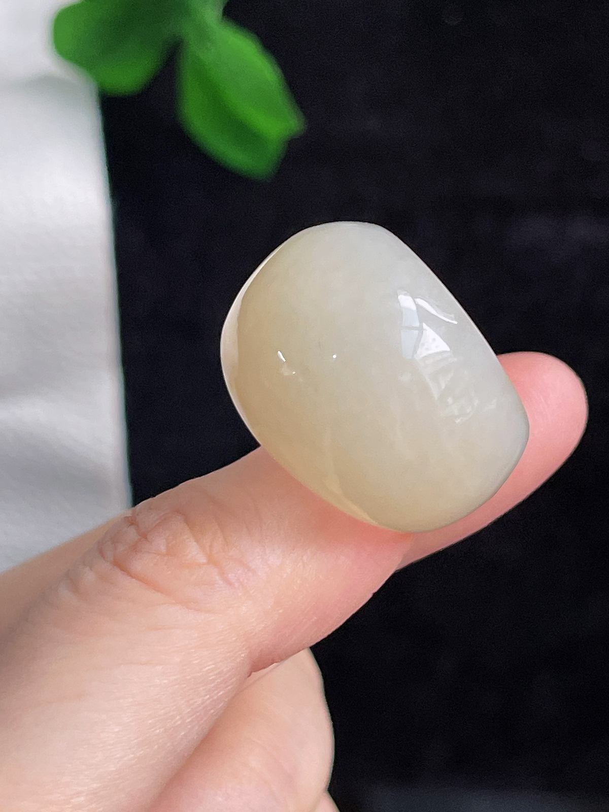 和田玉馒头指环