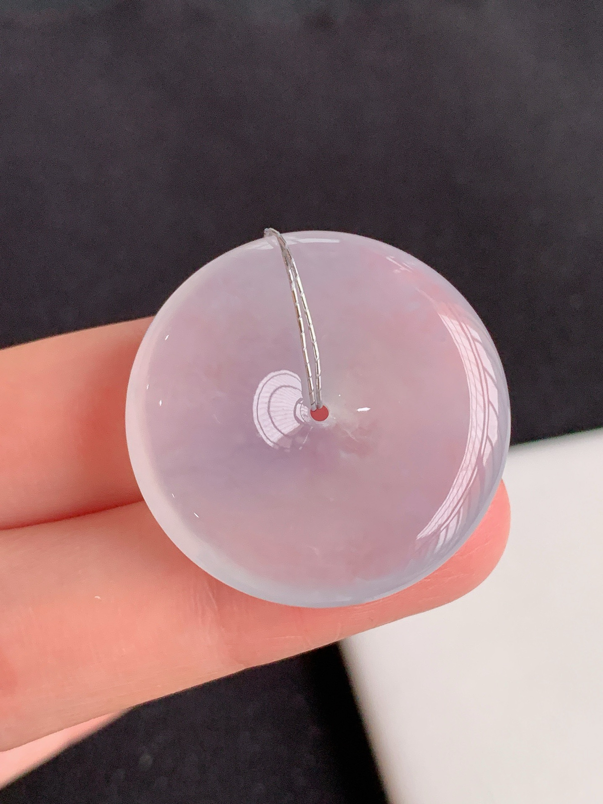 【冰种平安扣】
裸石尺寸：29/5.6..