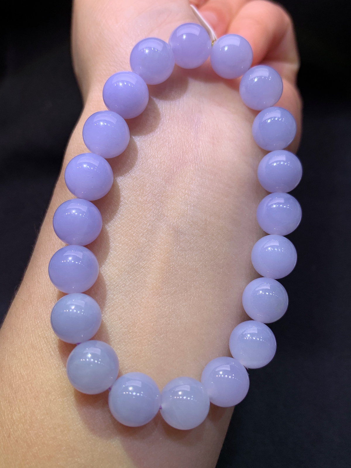 紫罗兰圆珠手串，手链，温润细腻，颜色鲜艳，Xli 尺寸9.5