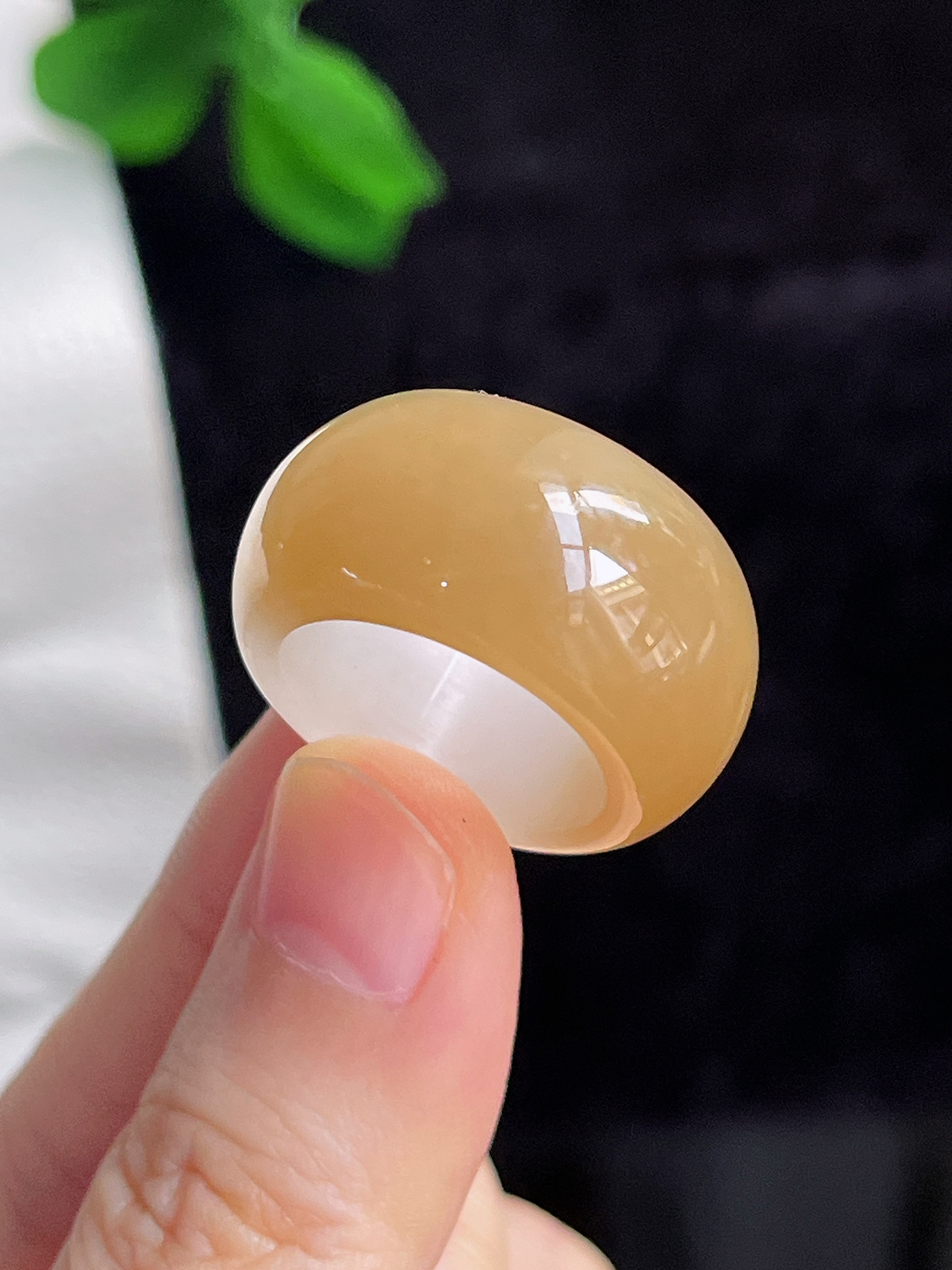 和田玉糖玉指环