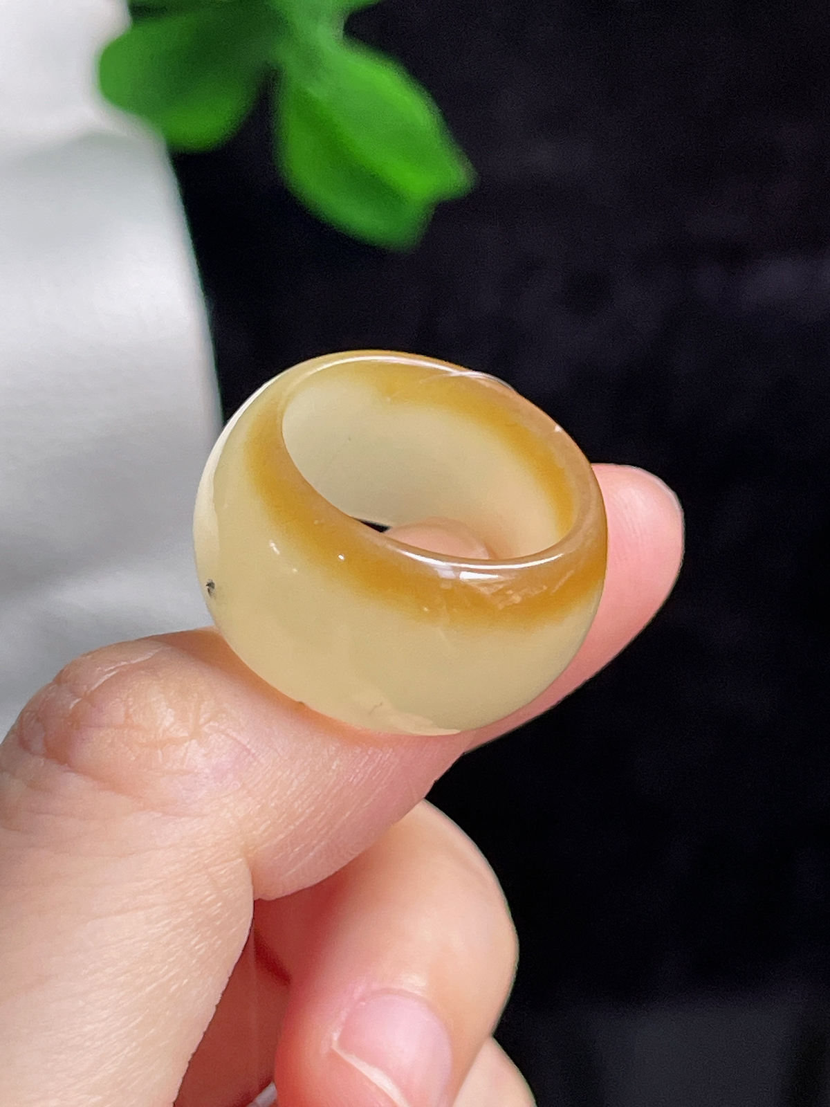 和田玉糖玉指环