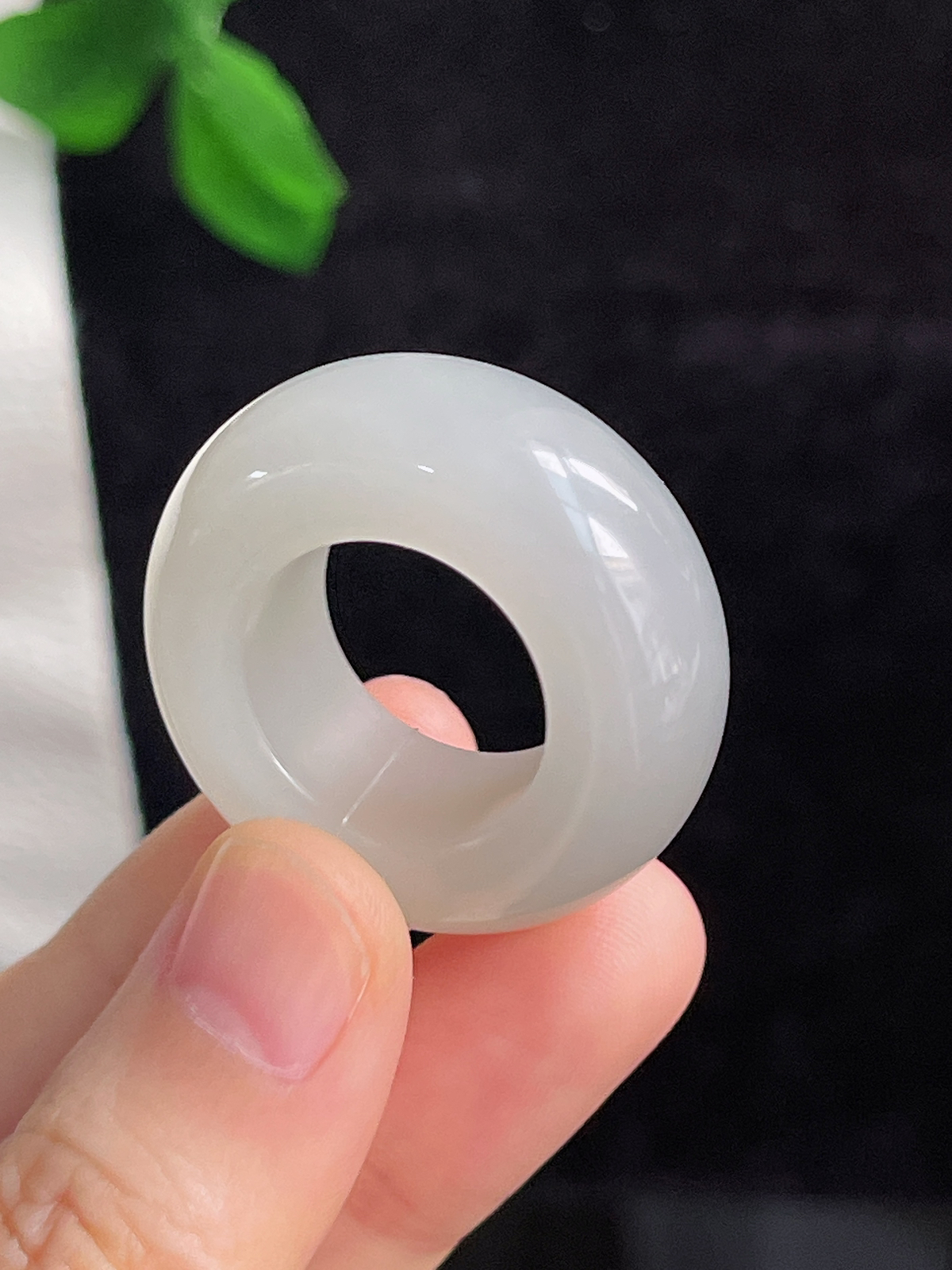 和田玉宽版指环