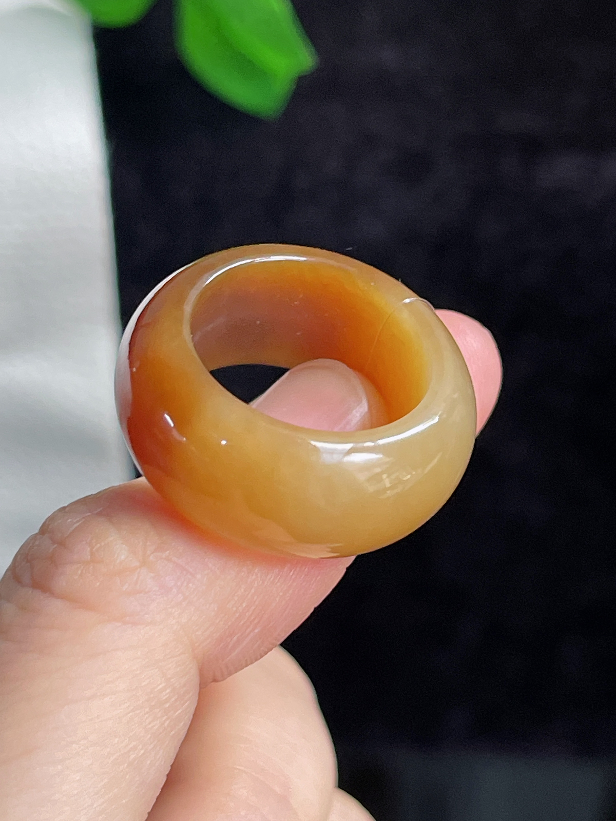 和田玉糖玉指环