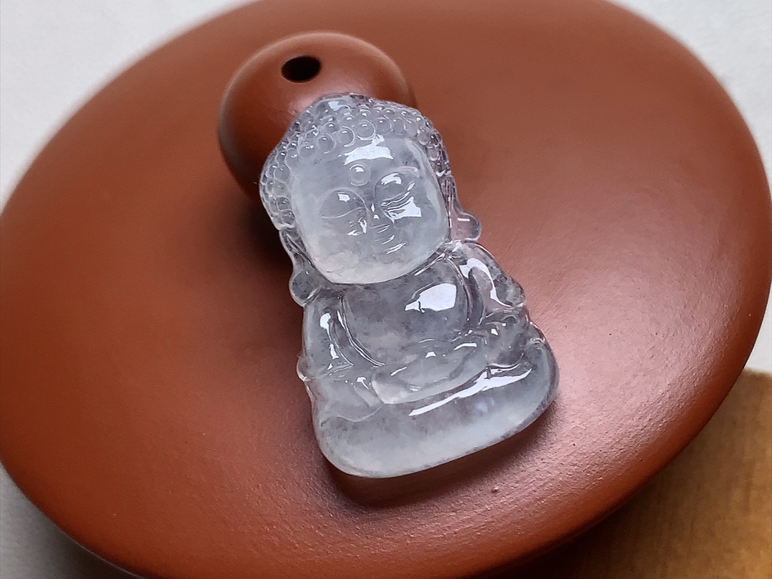 ️ 宝宝佛 底色漂亮，可爱极了，无裂，尺寸23/14.8/6，超值