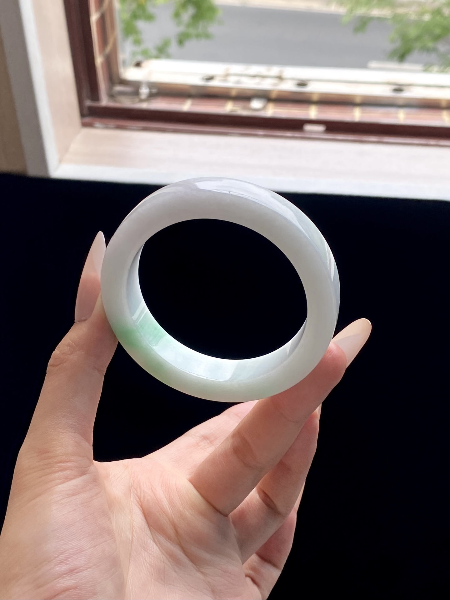 白底青镯胚，A0422-8，⭕️72-55-12.5-9，可做55～56正圈