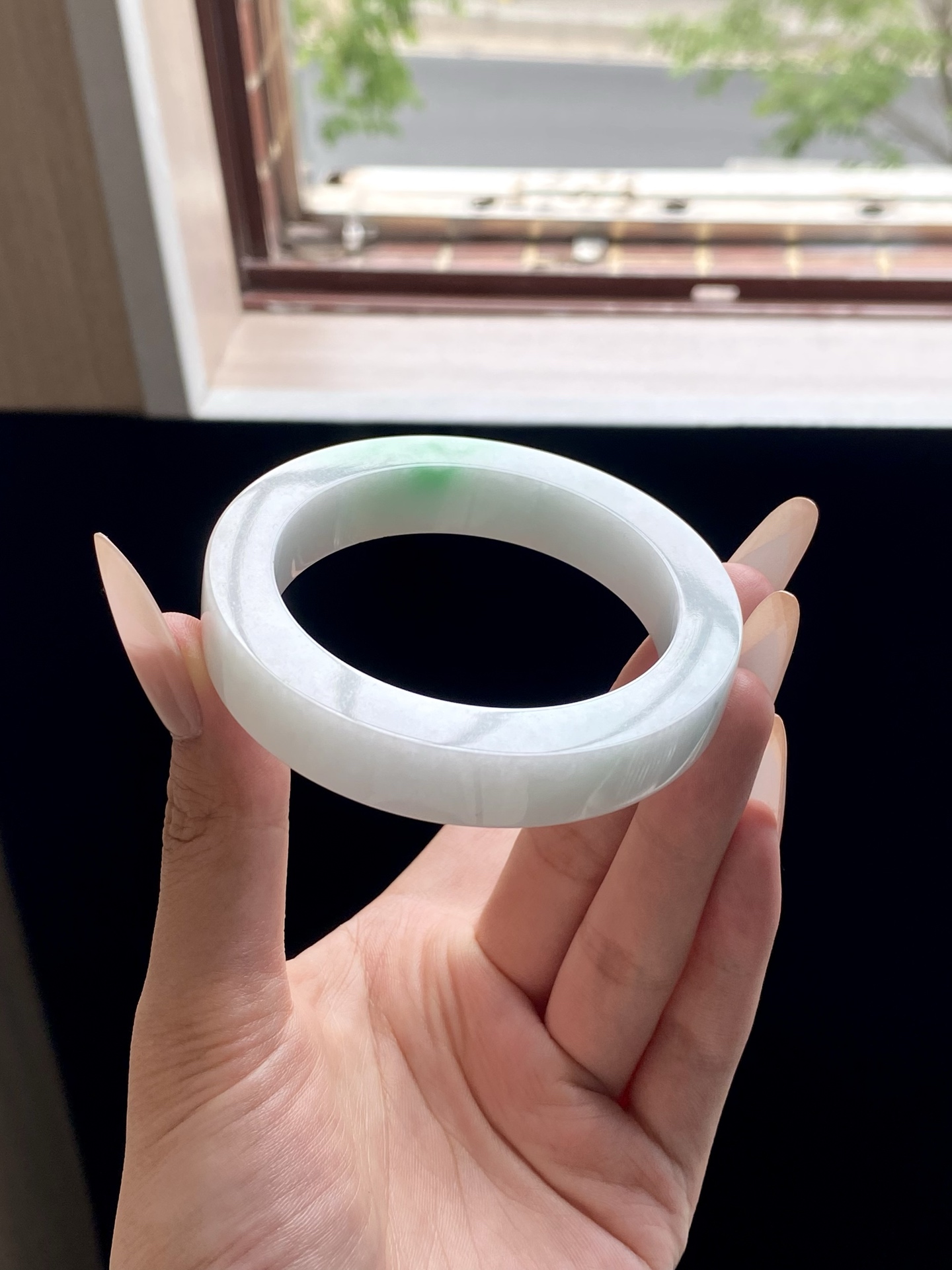 白底青镯胚，A0422-7，⭕️75-56-12.5-9，可做56～59正圈