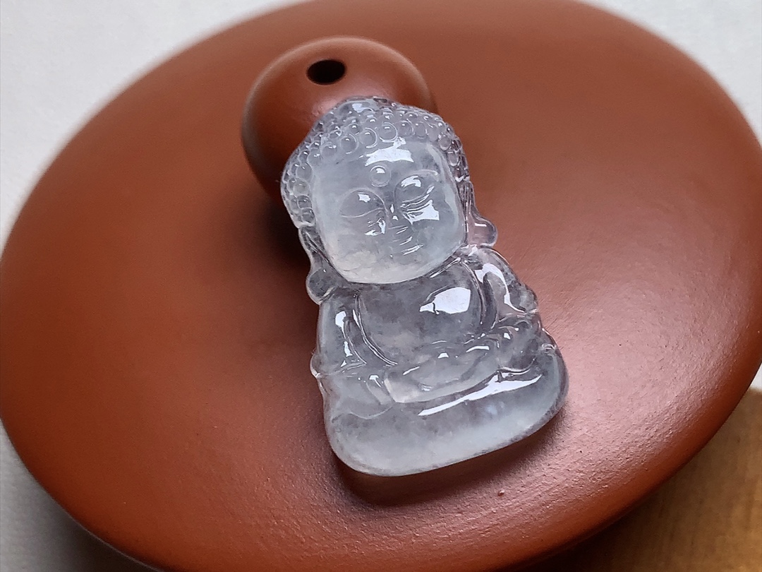 ️ 宝宝佛 底色漂亮，可爱极了，无裂，尺寸23/14.8/6，超值