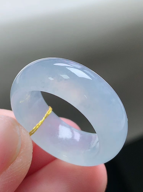 冰种指环，无裂，尺寸17.3/8.3/4.2，15号，№:y271044  23