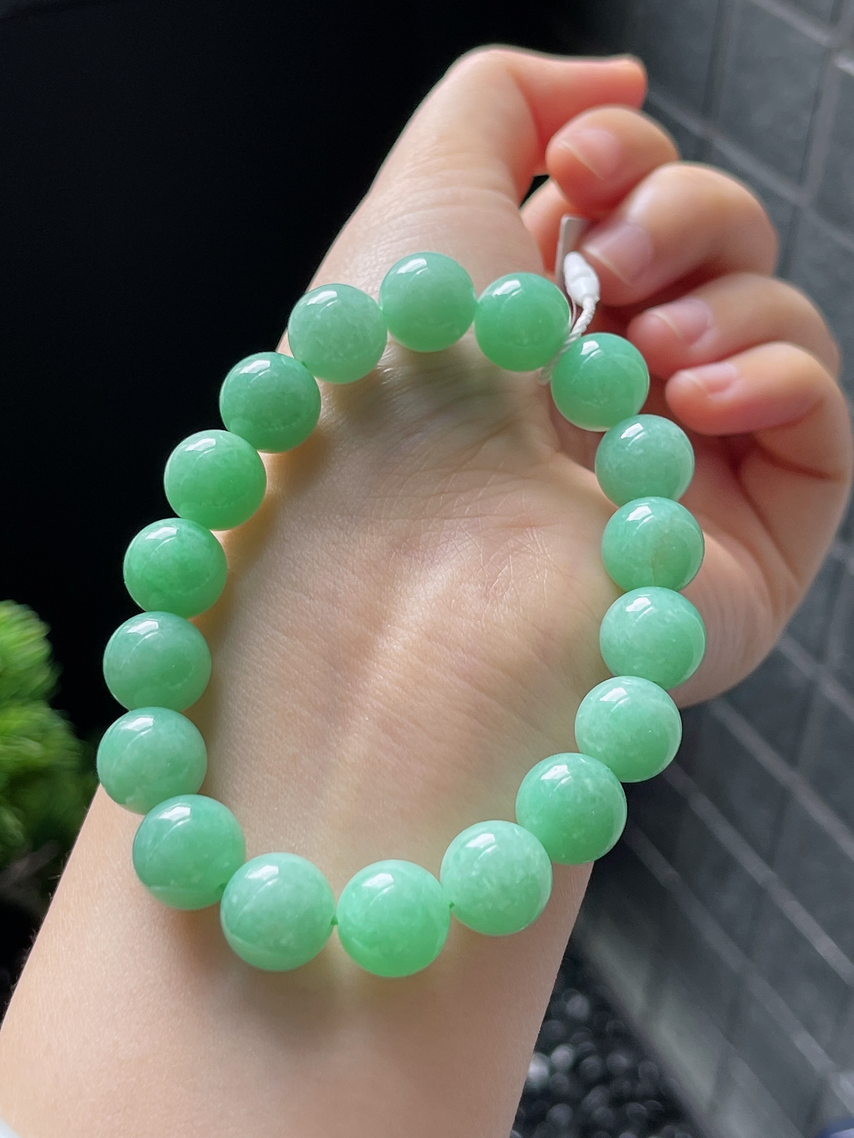 翡翠满甜绿手链