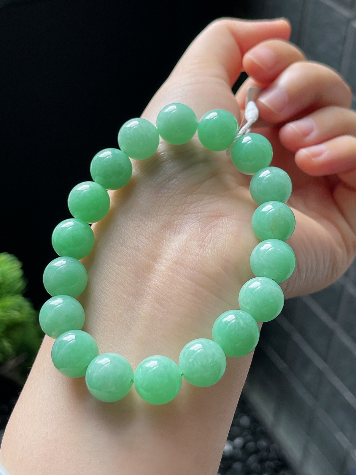 翡翠满甜绿手链