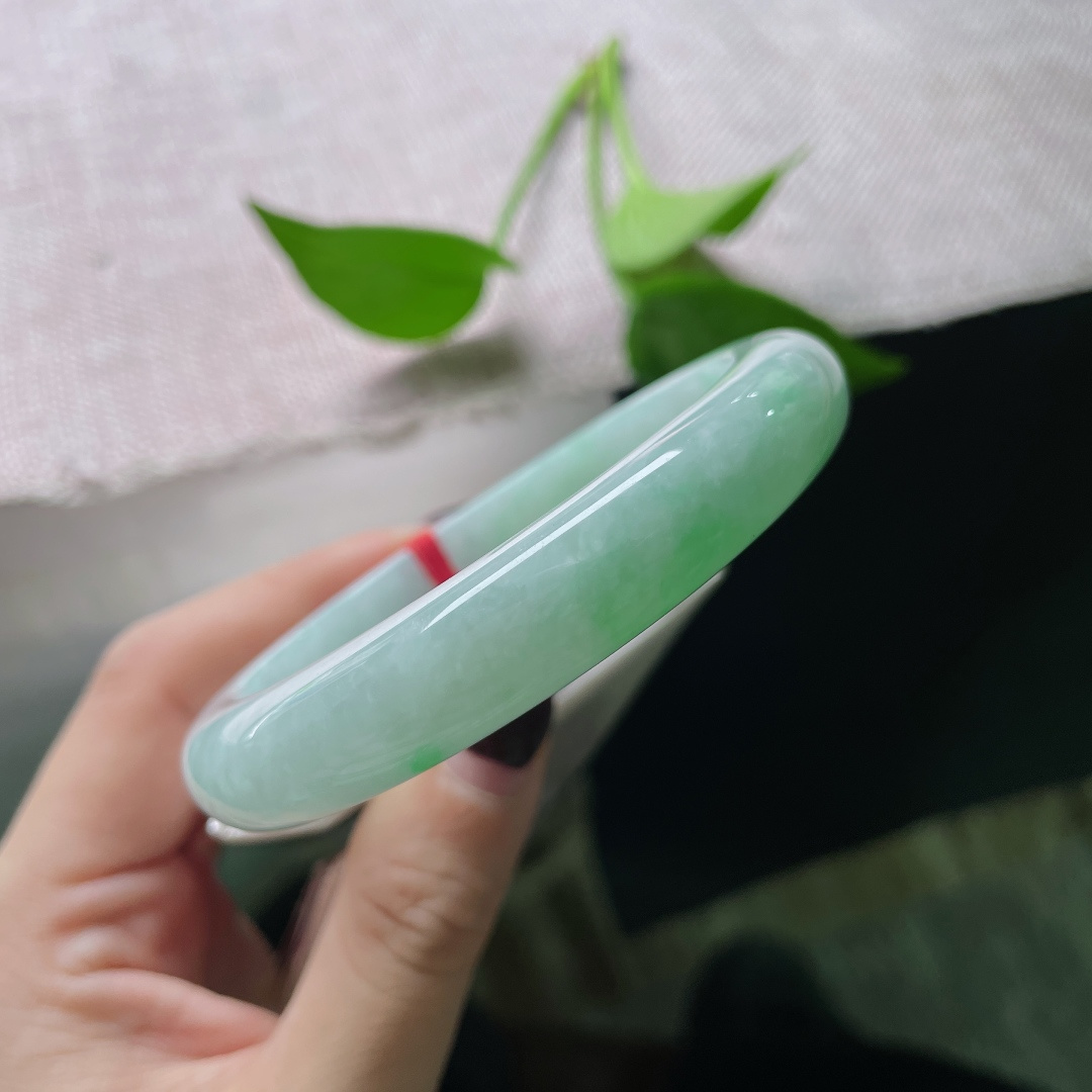 60.3/11.8/8.5，飘绿正圈，大圈口，悠然见南山，惊艳了时光，皮纹，无裂，ss51254a