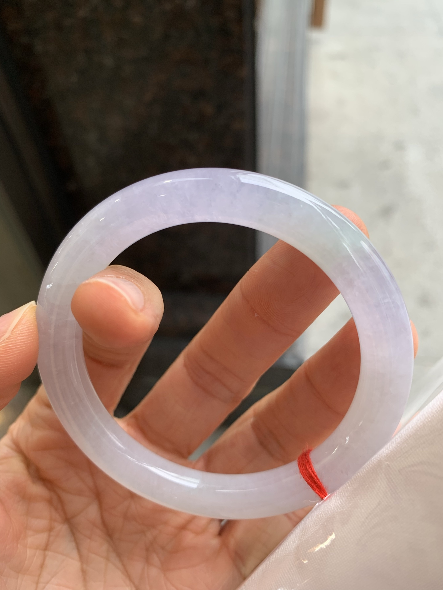 圆条冰紫，有纹，尺寸54.5/8.3/9.2，清新