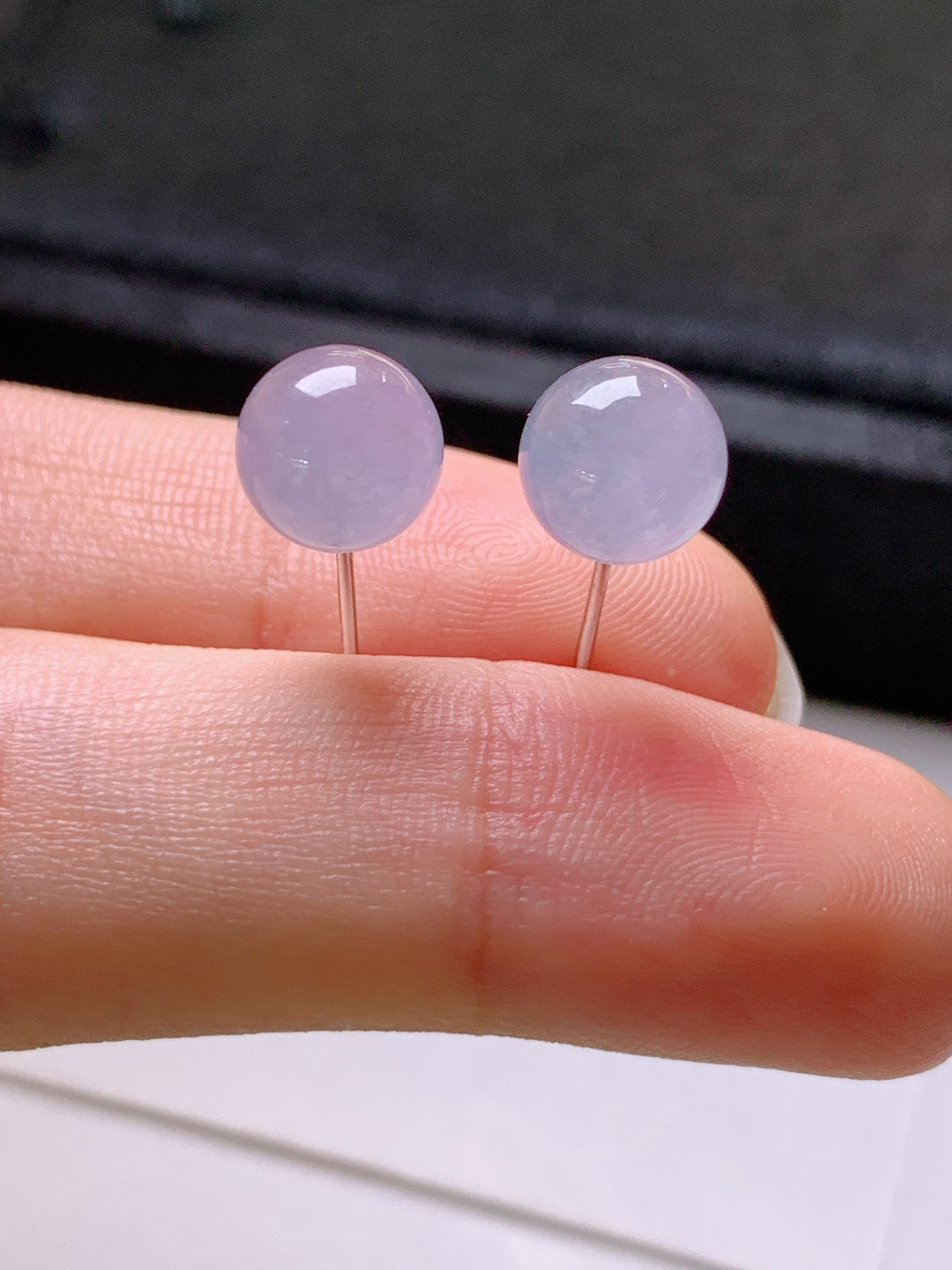 ️ 耳钉，无裂，裸石8.1