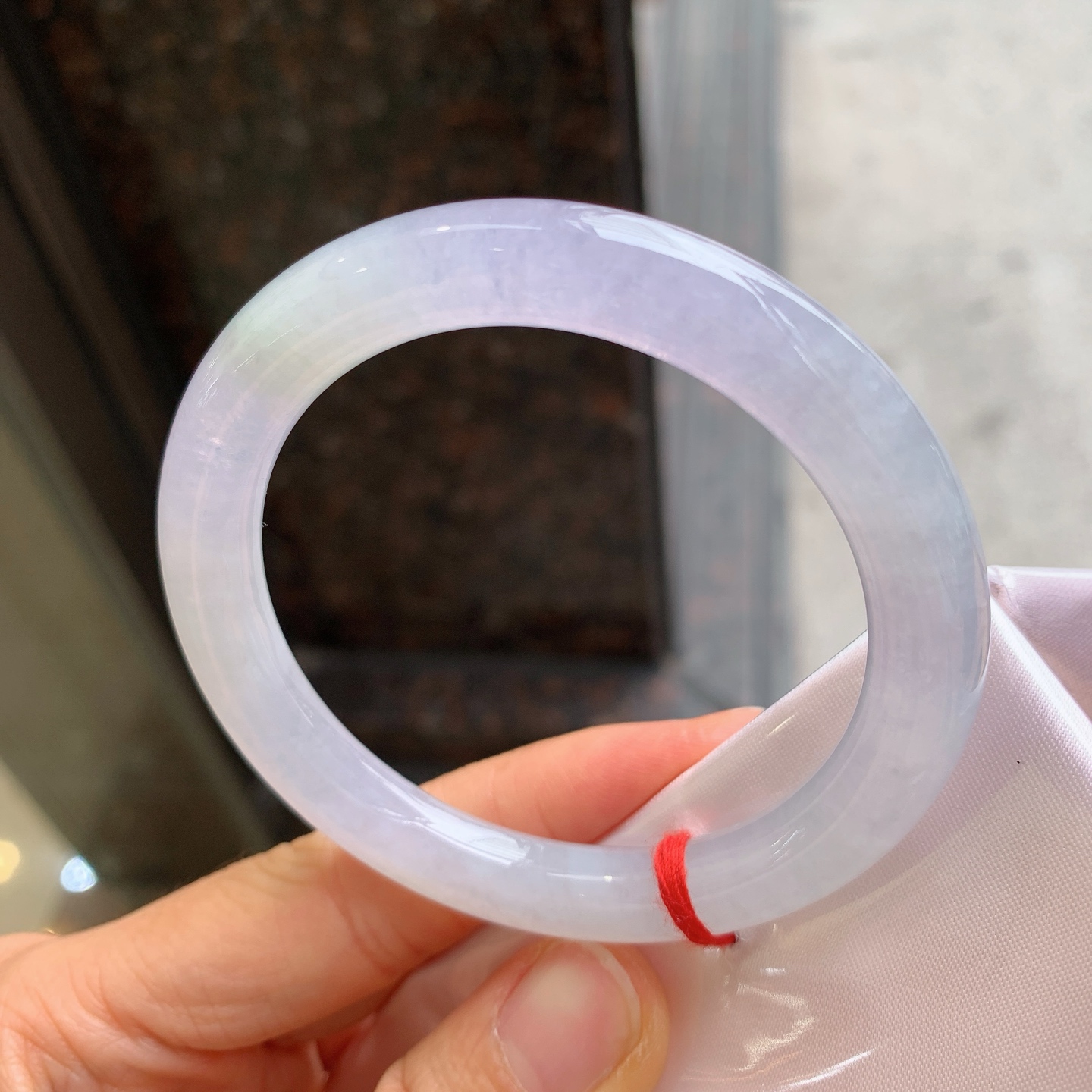 圆条冰紫，有纹，尺寸54.5/8.3/9.2，清新