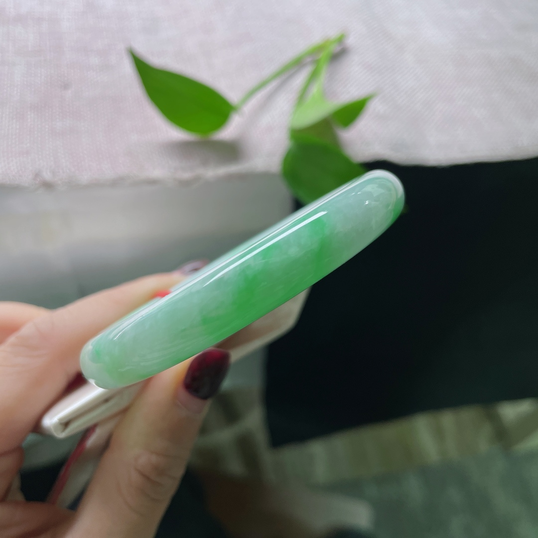 54.7/10.4飘绿圆条，水润，春日色系，清新，甜美，婉间风景，有棉线，ss51276a