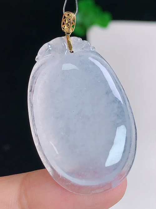 ，18k金镶冰福瓜，无裂，尺寸36.7/22.9/5，№:y2772  20