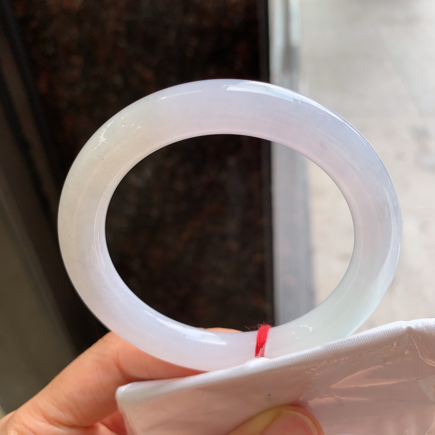 圆条黄翡，无裂，尺寸：55.6/9.5，细腻