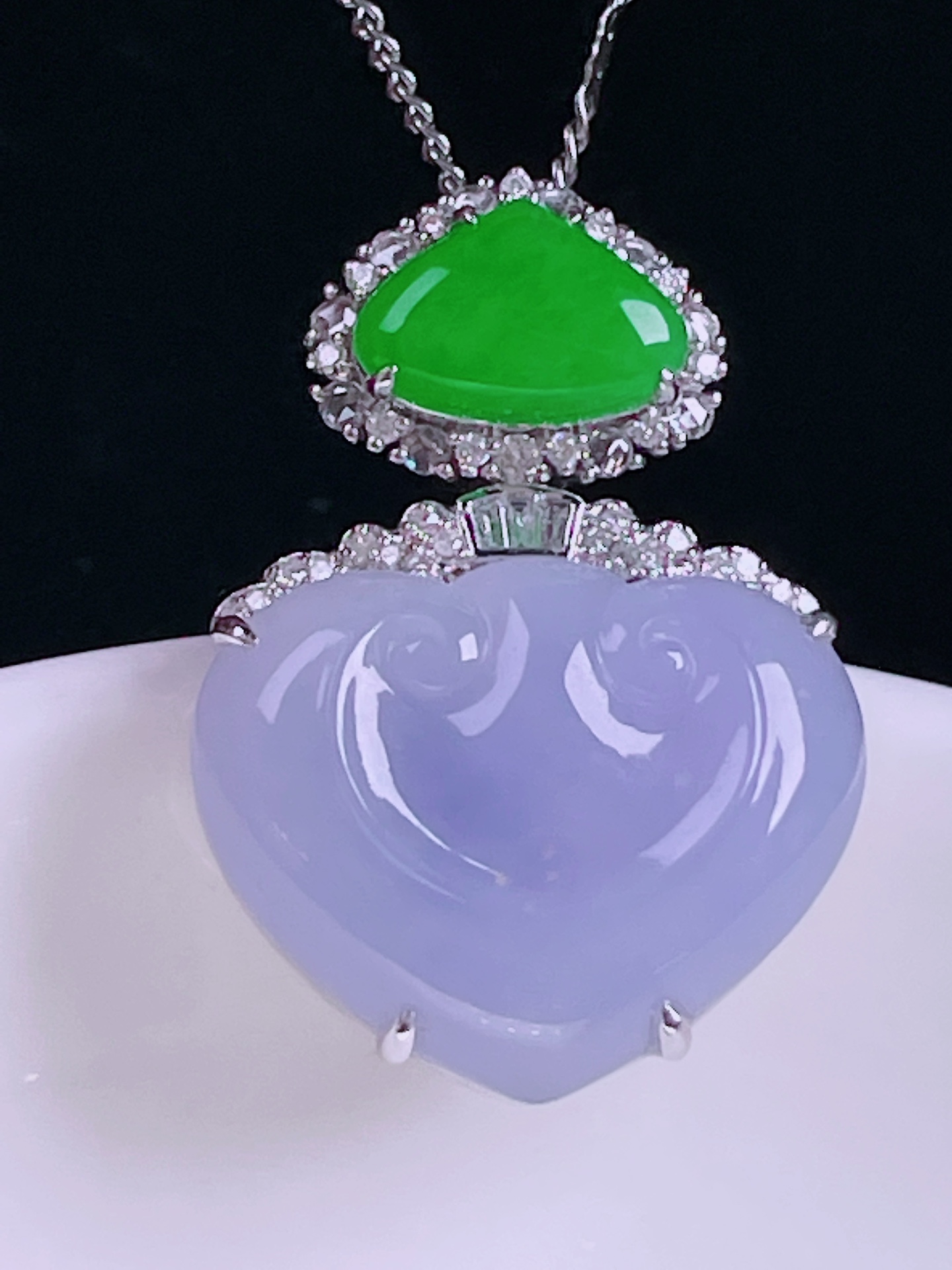 ️如意，老种起光，细底通透，尺寸：29/20.7/9.7，16.7/20.7mm0427